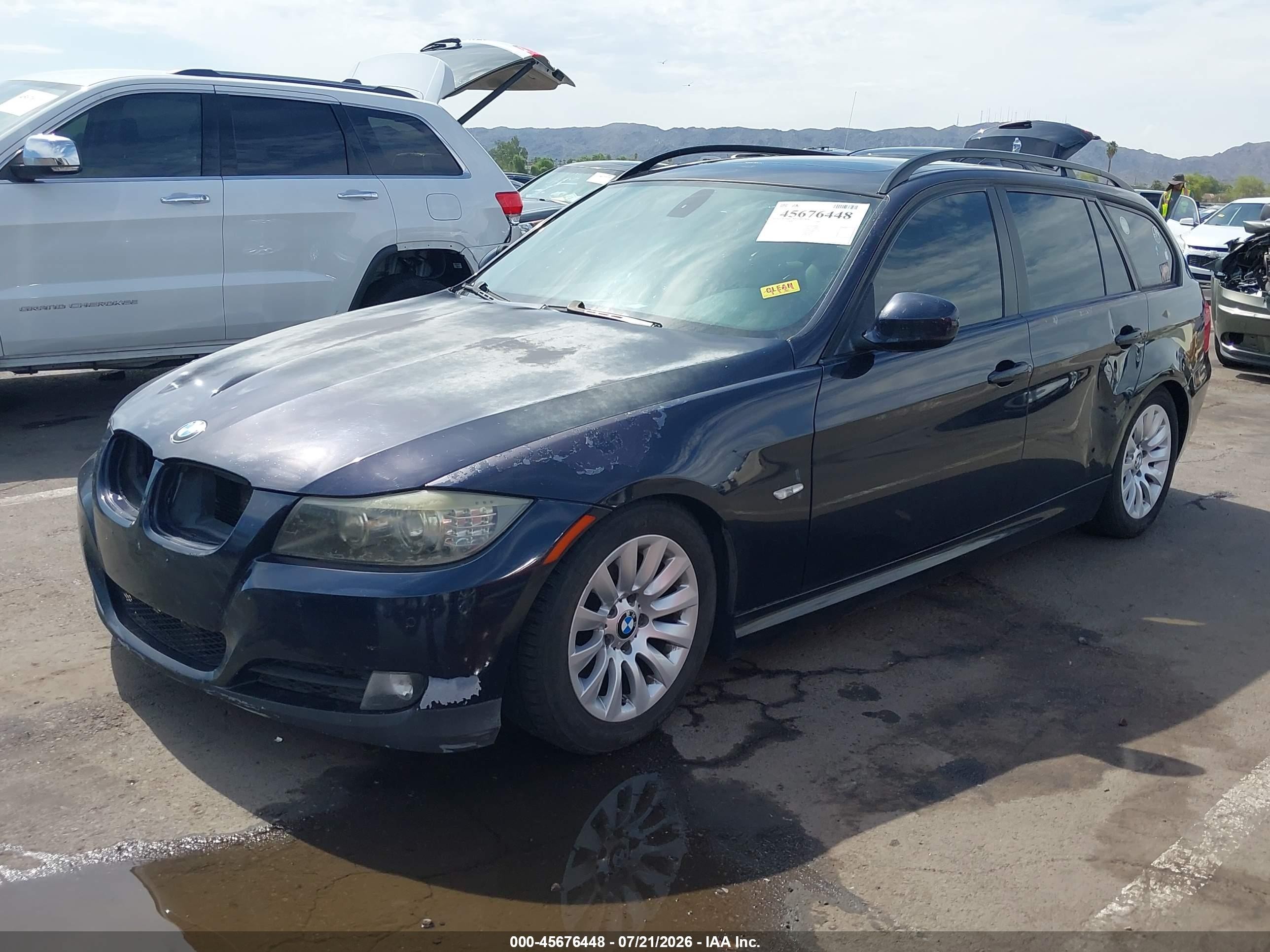 2009 Bmw 328i Blue vin: WBAUT93559A191214