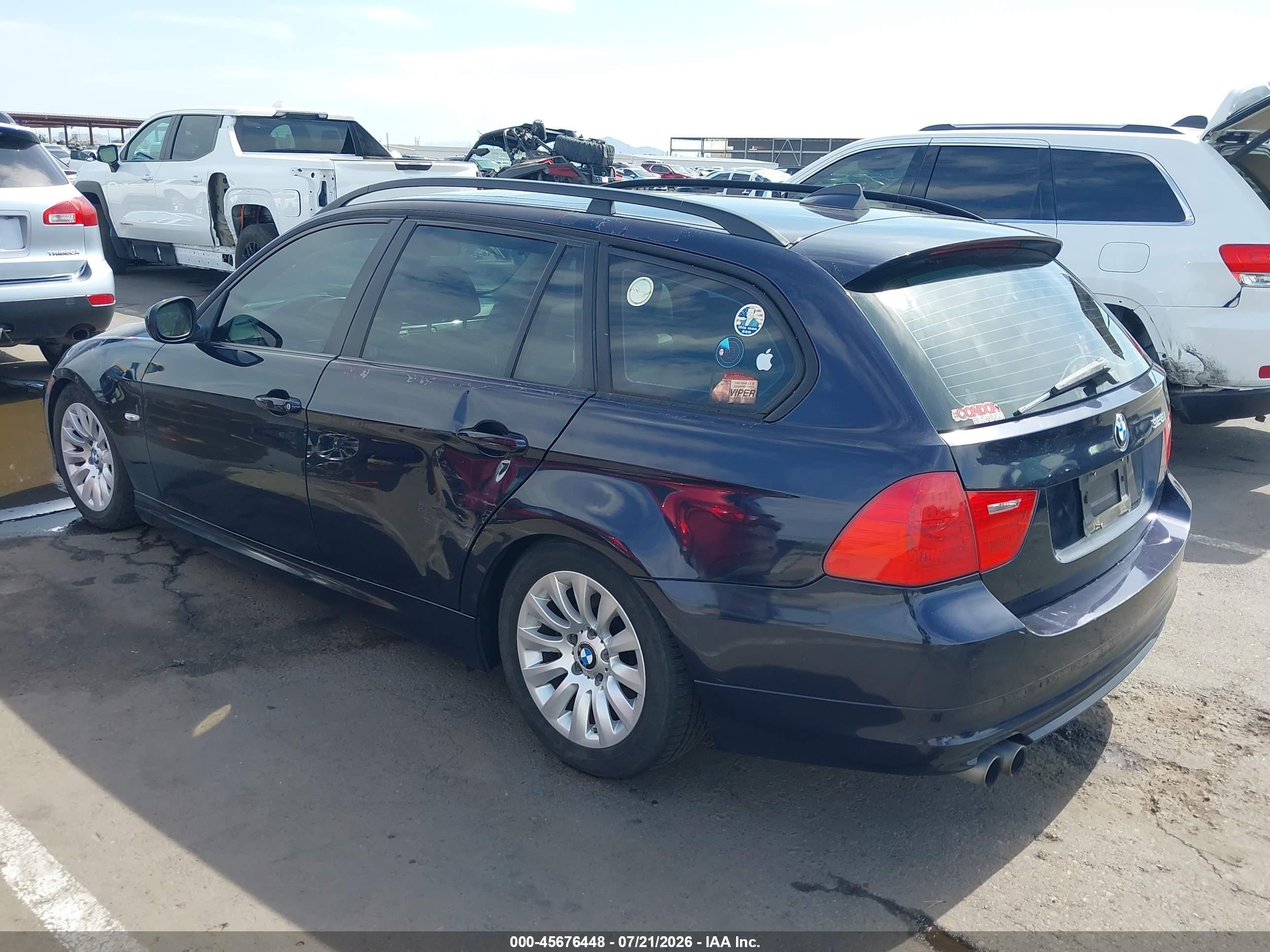 2009 Bmw 328i Blue vin: WBAUT93559A191214