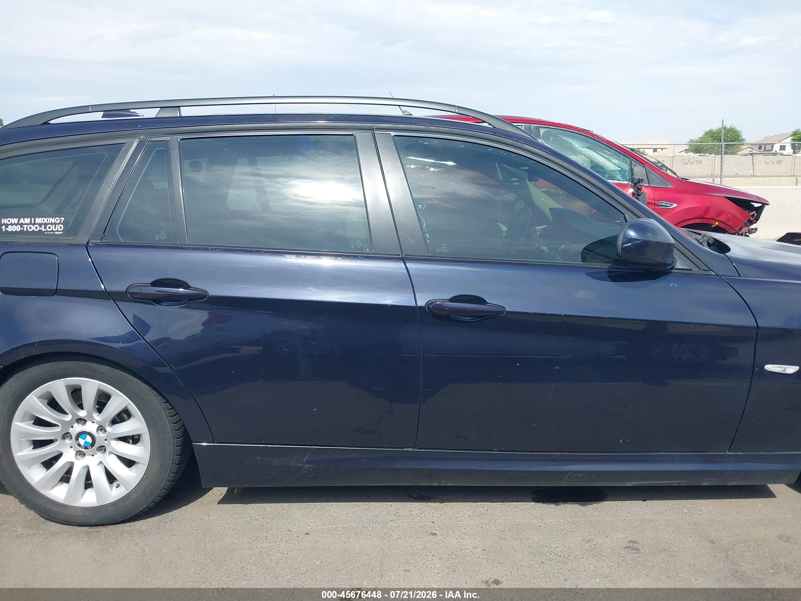 2009 Bmw 328i Blue vin: WBAUT93559A191214