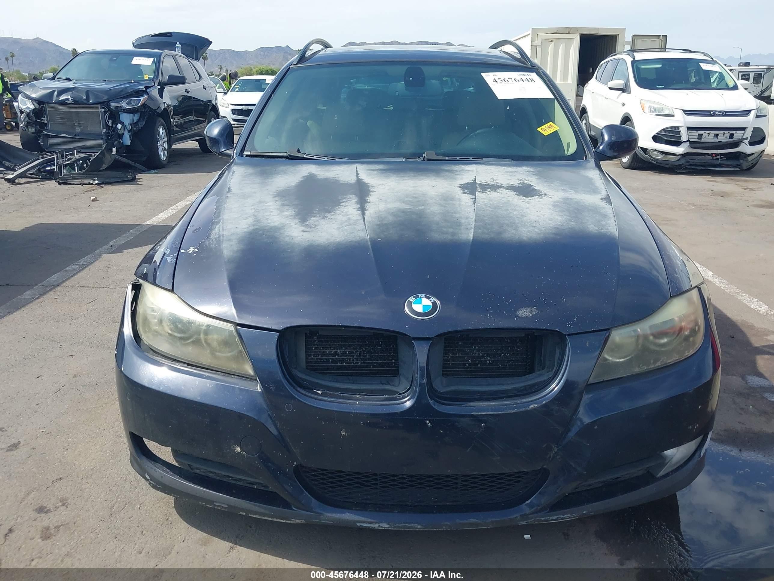 2009 Bmw 328i Blue vin: WBAUT93559A191214