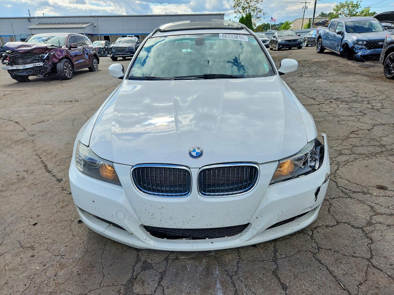 2011 Bmw 328 I White vin: WBAUT9C54BA191467