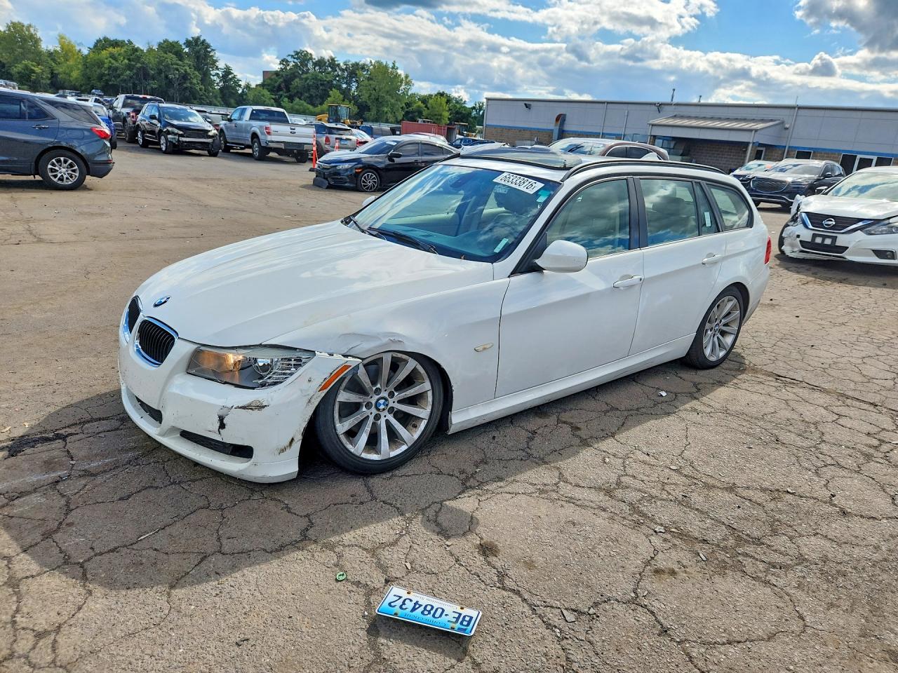 2011 Bmw 328 I White vin: WBAUT9C54BA191467