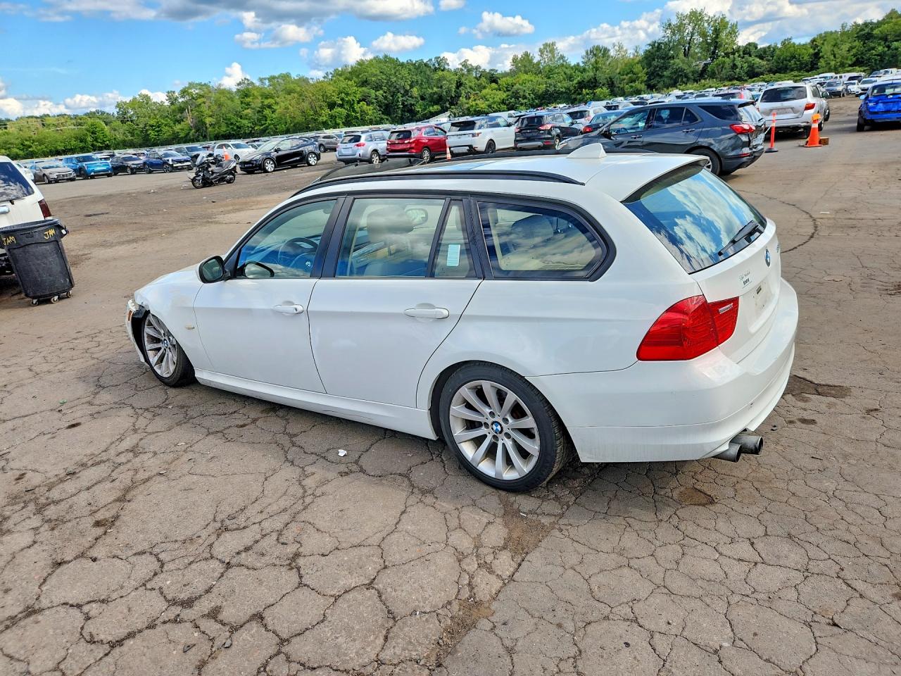 2011 Bmw 328 I White vin: WBAUT9C54BA191467