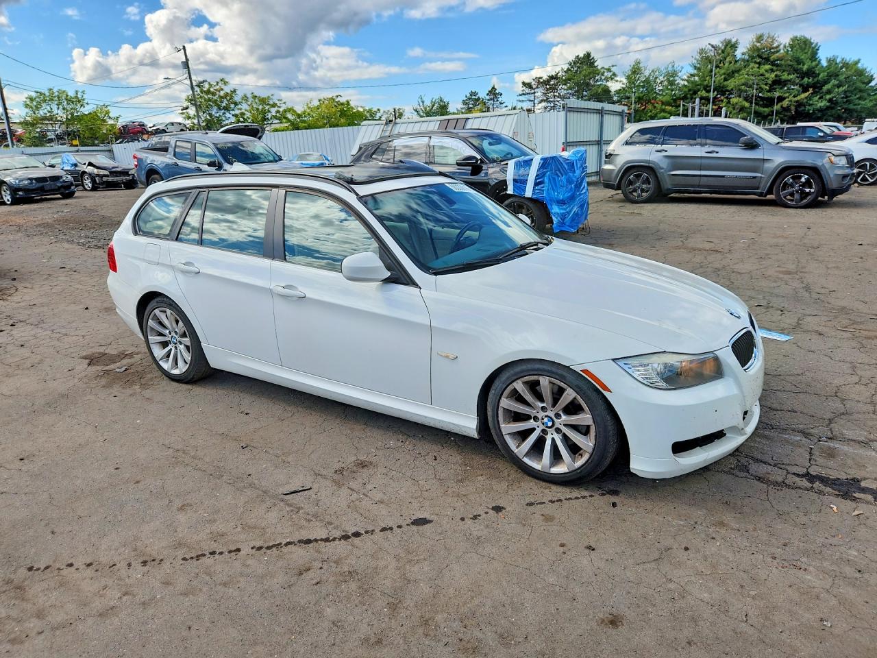 2011 Bmw 328 I White vin: WBAUT9C54BA191467