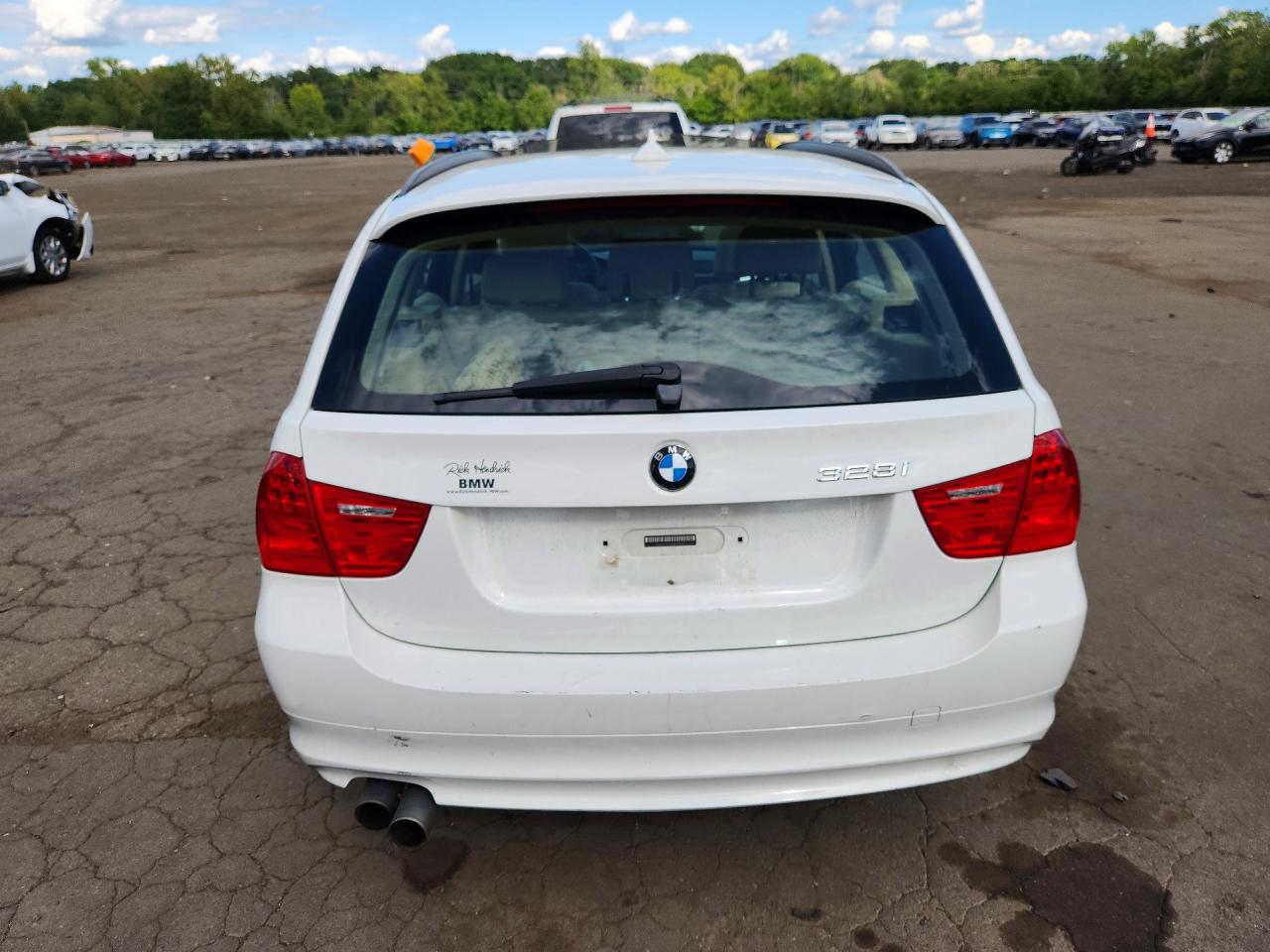 2011 Bmw 328 I White vin: WBAUT9C54BA191467