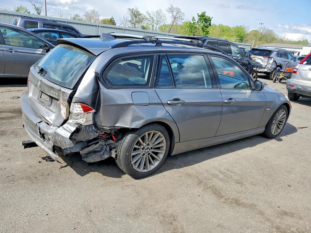 2009 Bmw 328 Xit Silver vin: WBAUU33539A544611