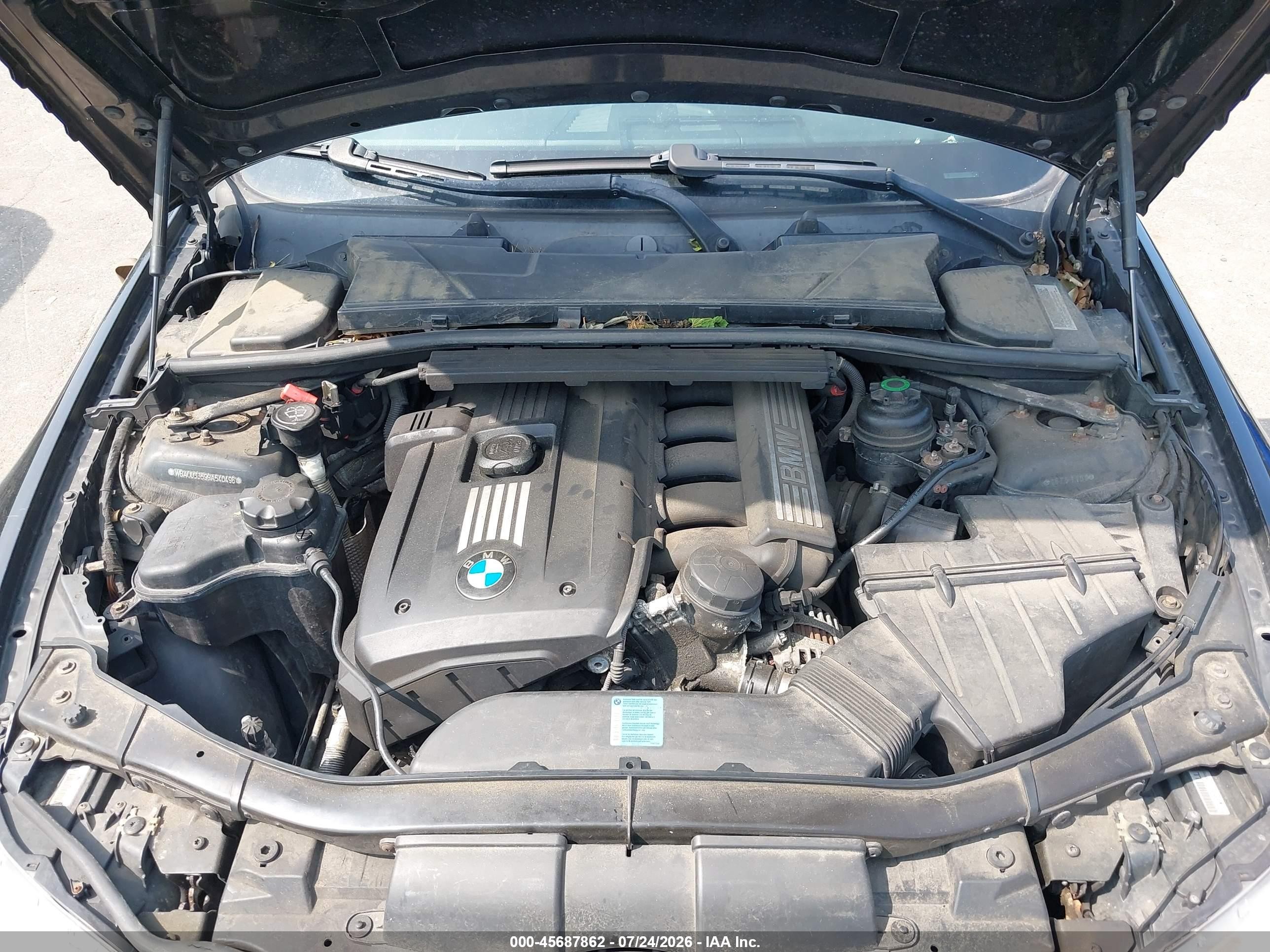 2009 Bmw 328i Xdrive Черный vin: WBAUU33599A540496