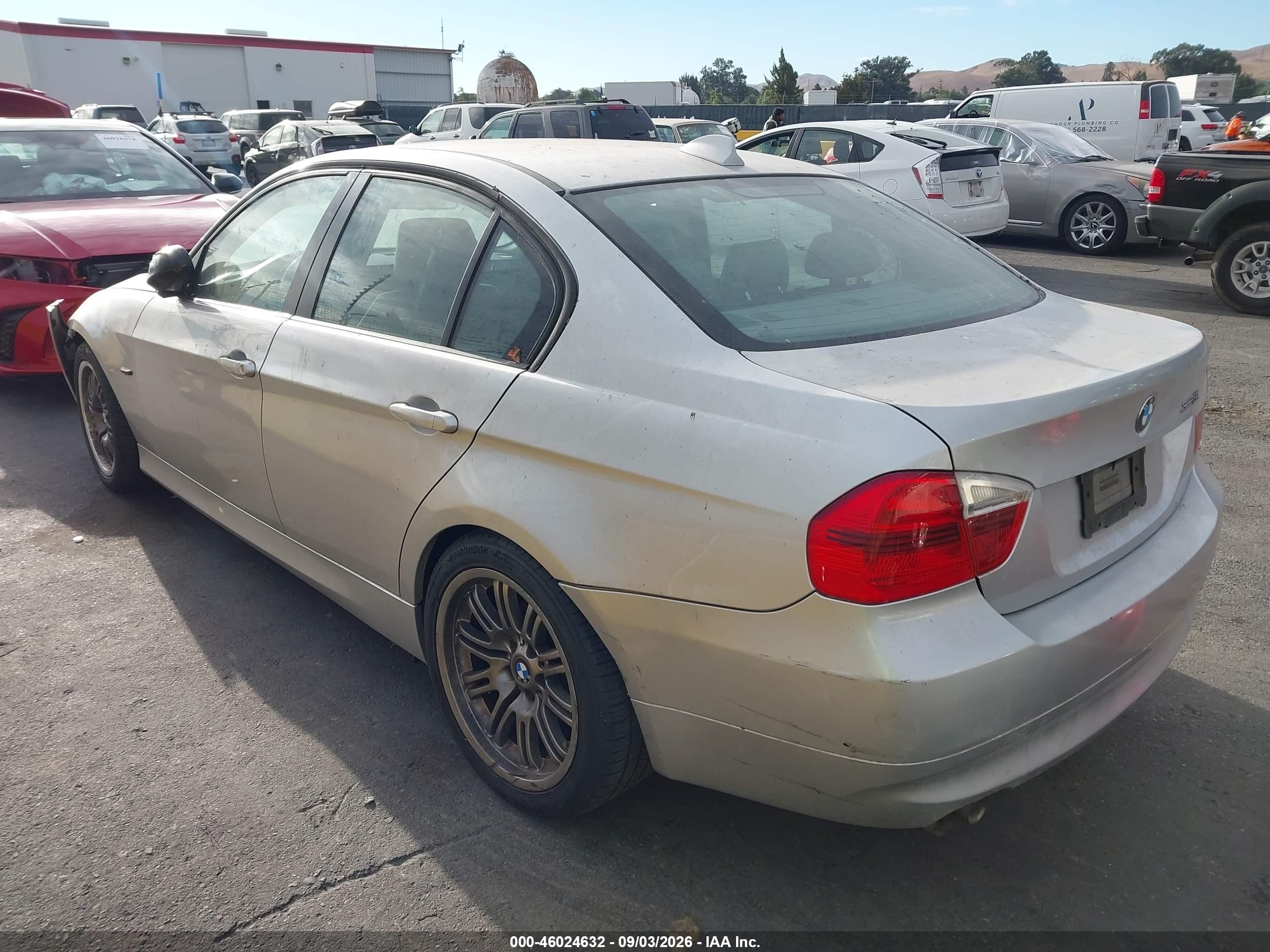 2007 Bmw 328i   Silver vin: WBAVA33517KX73244
