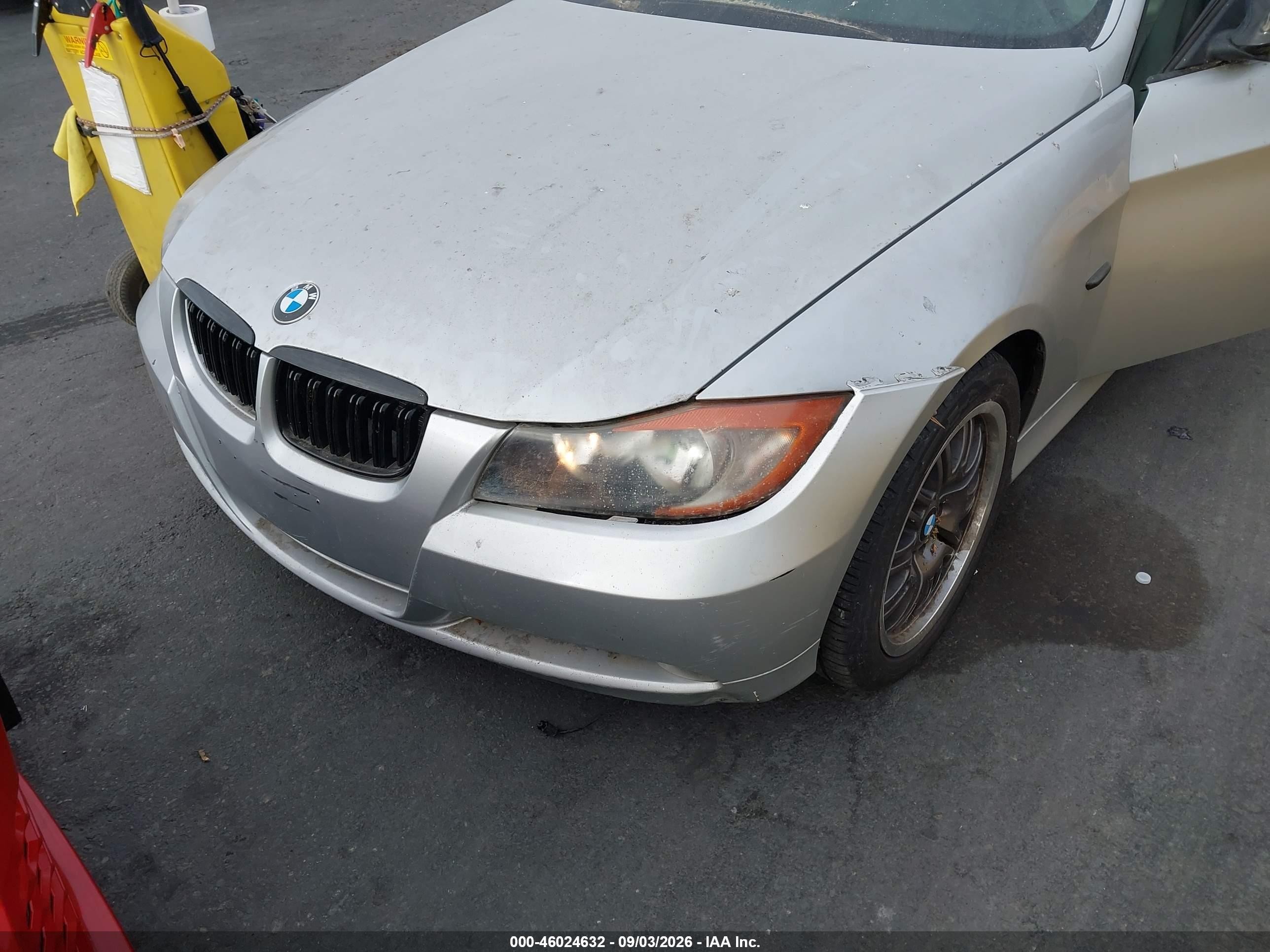 2007 Bmw 328i   Silver vin: WBAVA33517KX73244