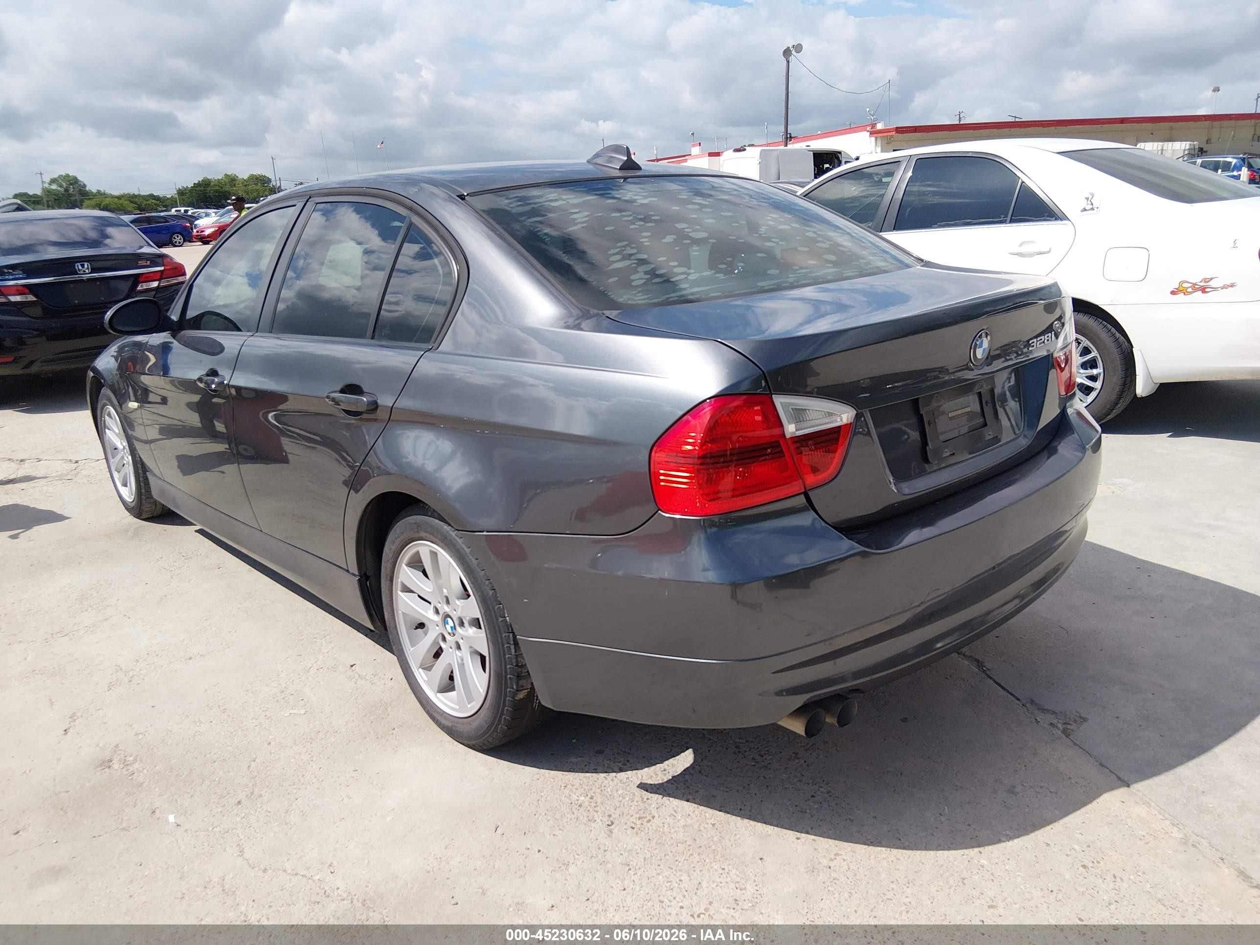 2007 Bmw 328i   Gray vin: WBAVA33517PV65397