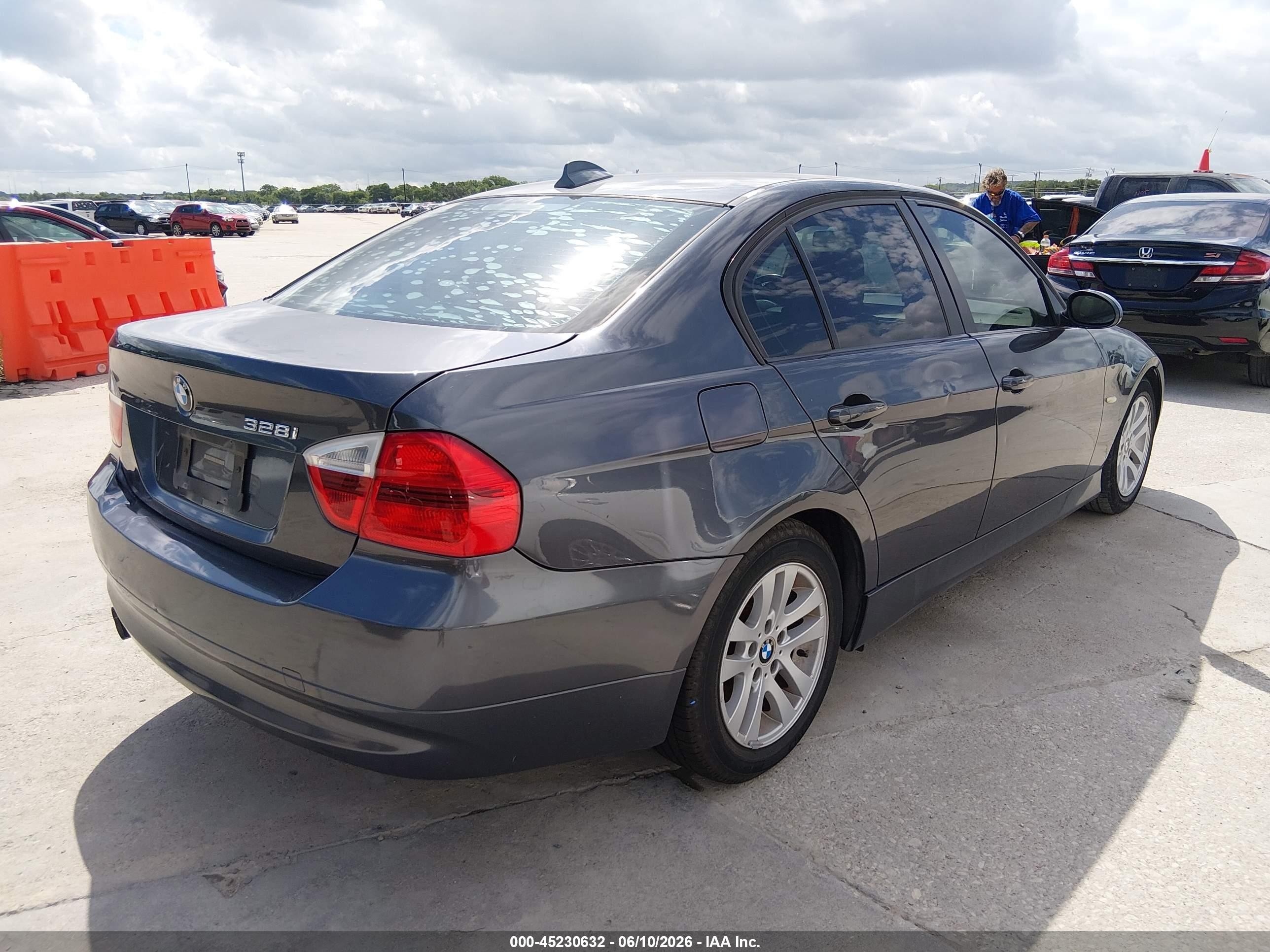2007 Bmw 328i   Gray vin: WBAVA33517PV65397