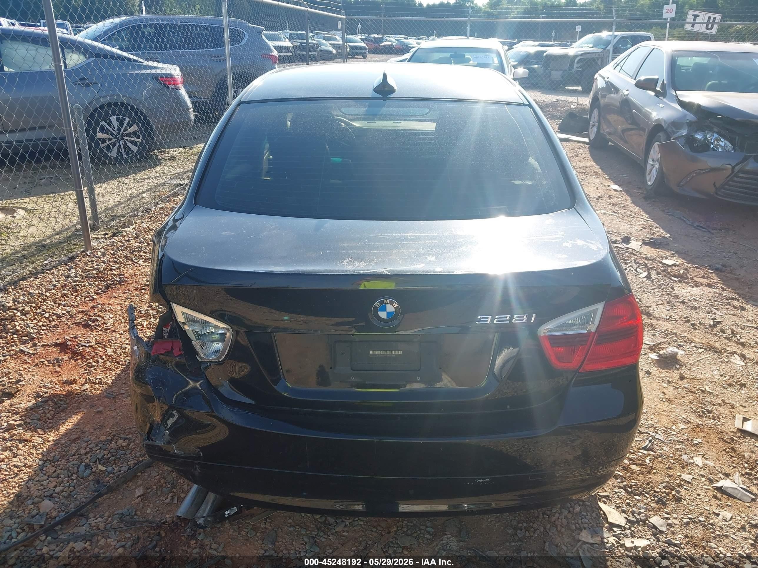 2007 Bmw 328i   Black vin: WBAVA33527KX81868