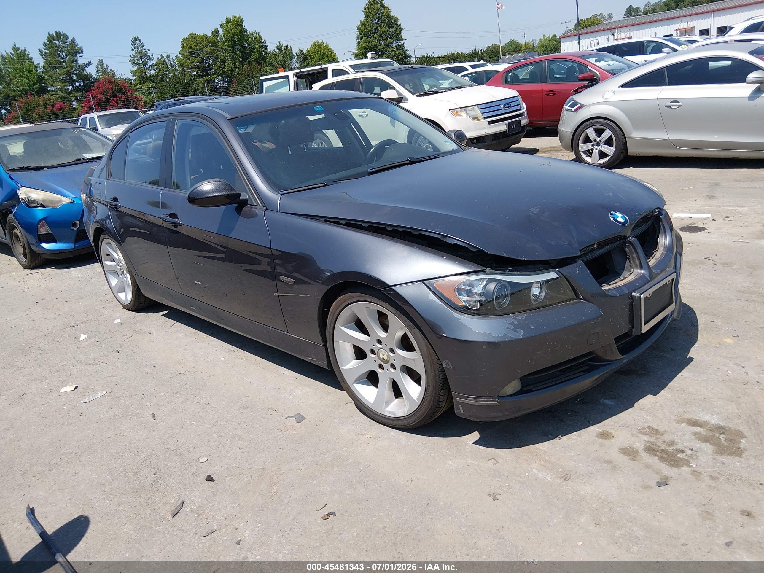 2007 Bmw 328i   Gray vin: WBAVA33527KX82339