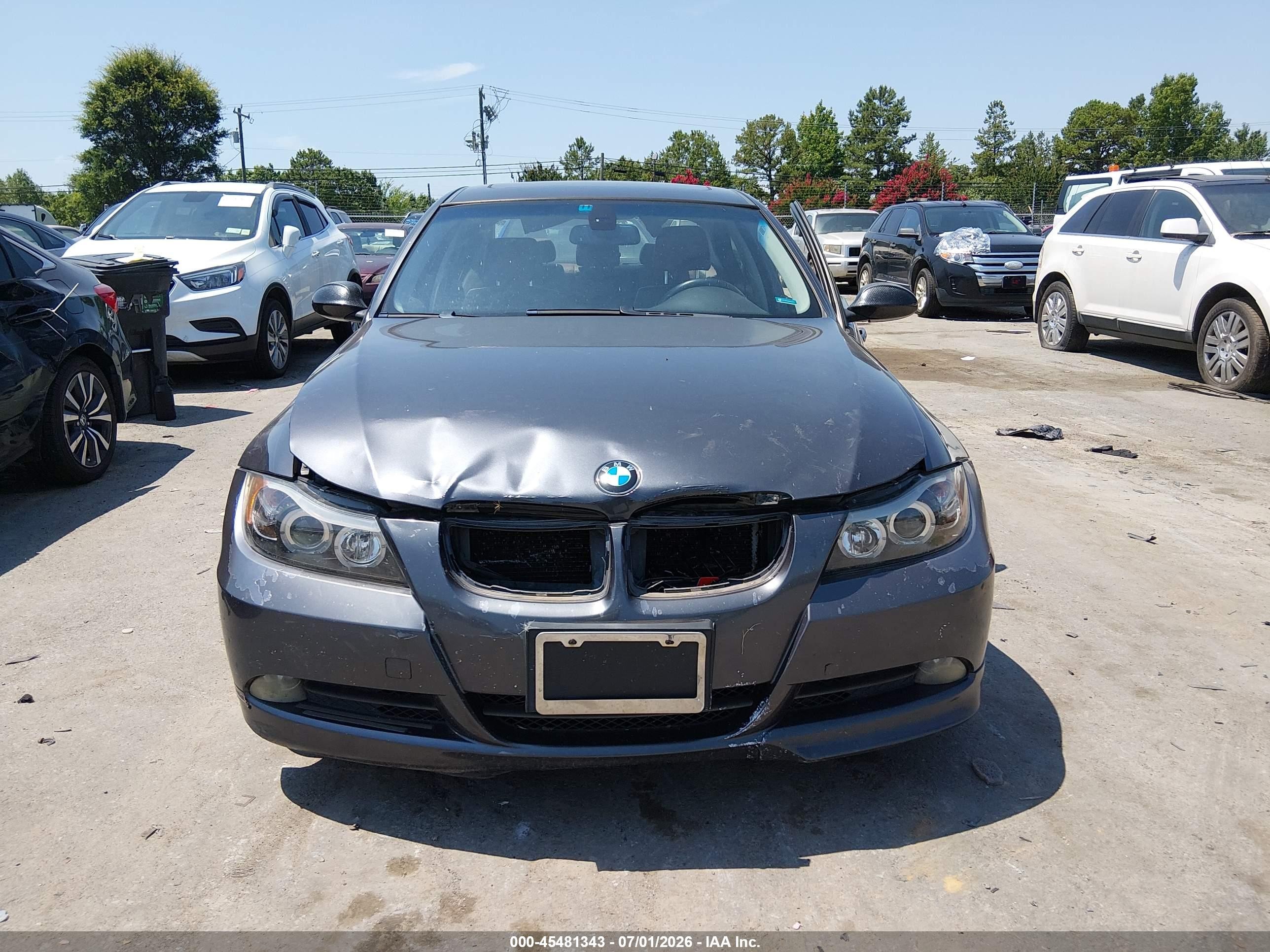 2007 Bmw 328i   Gray vin: WBAVA33527KX82339