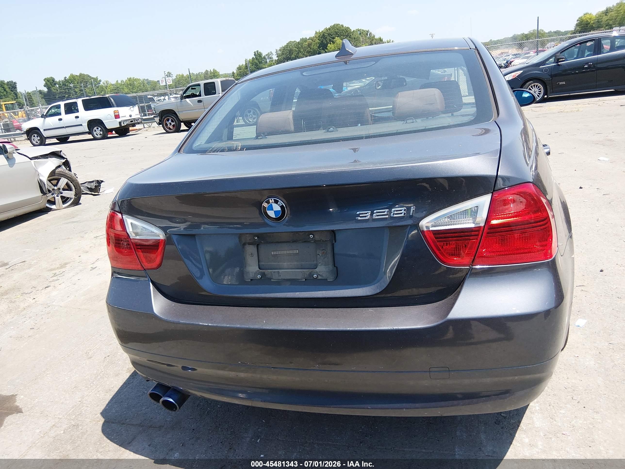 2007 Bmw 328i   Gray vin: WBAVA33527KX82339