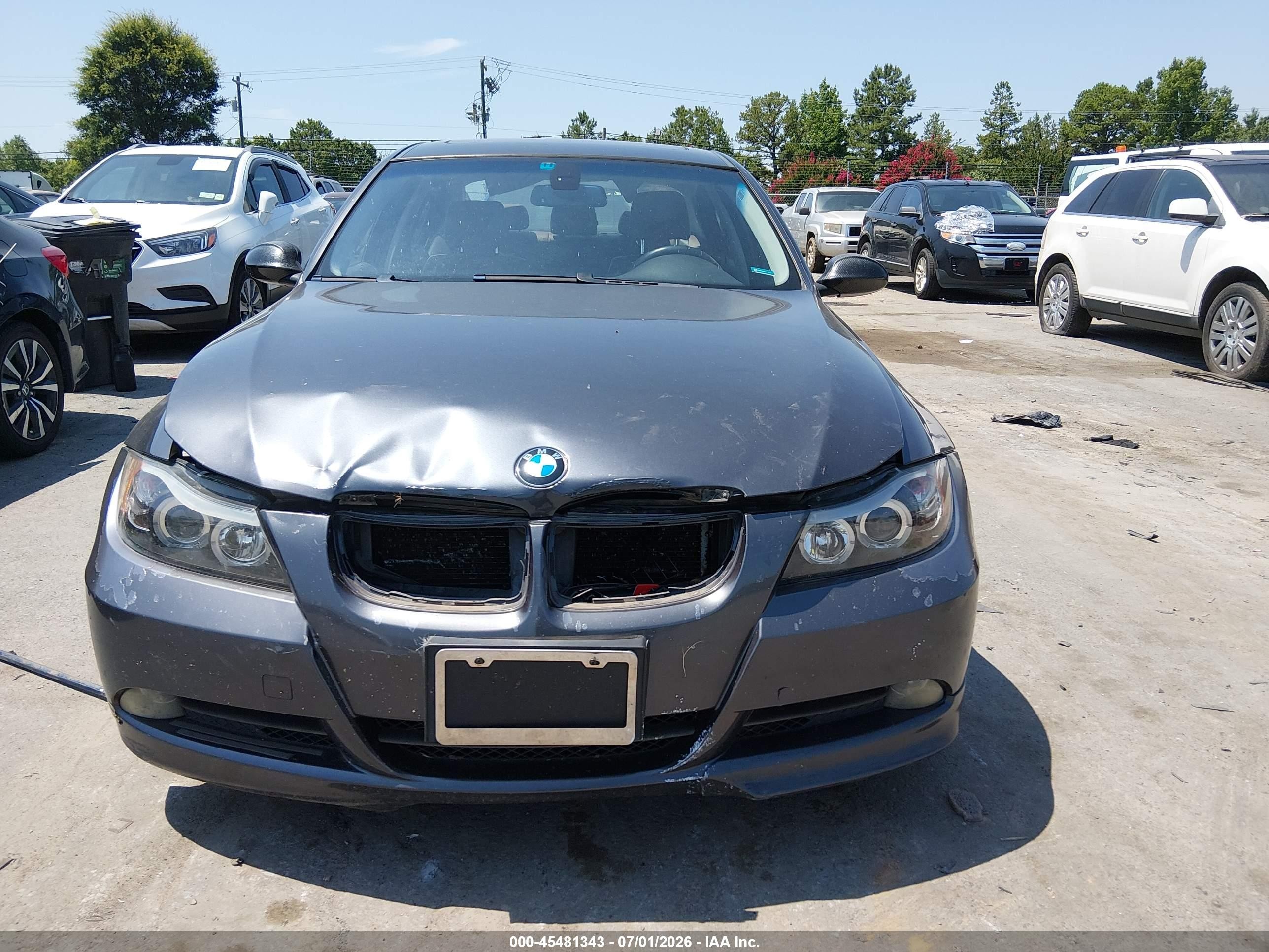2007 Bmw 328i   Gray vin: WBAVA33527KX82339