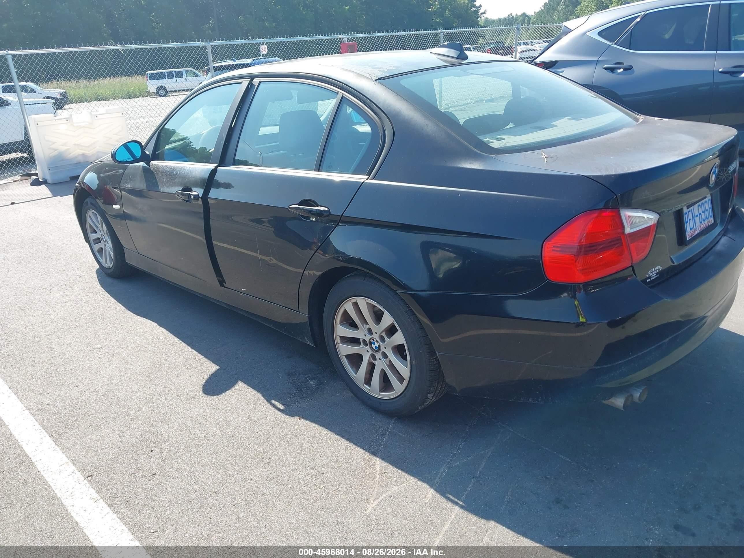 2007 Bmw 328i   Black vin: WBAVA33527PV64064