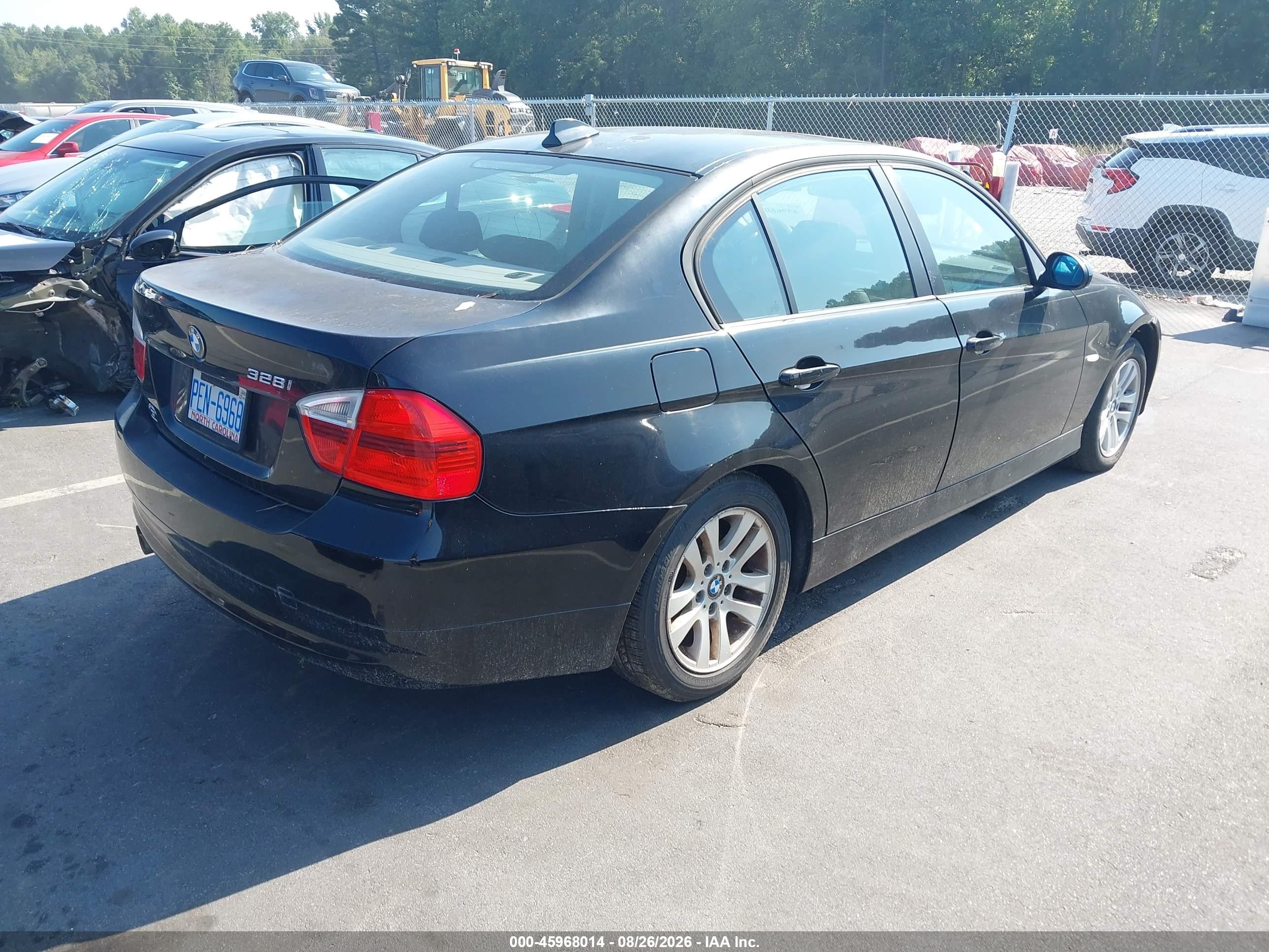 2007 Bmw 328i   Black vin: WBAVA33527PV64064