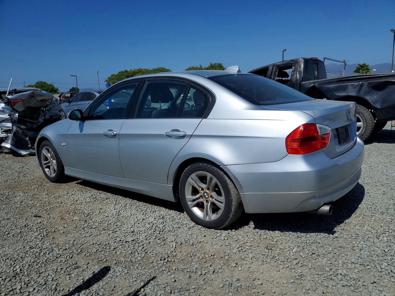 2008 Bmw 328 I Silver vin: WBAVA33528KX87235