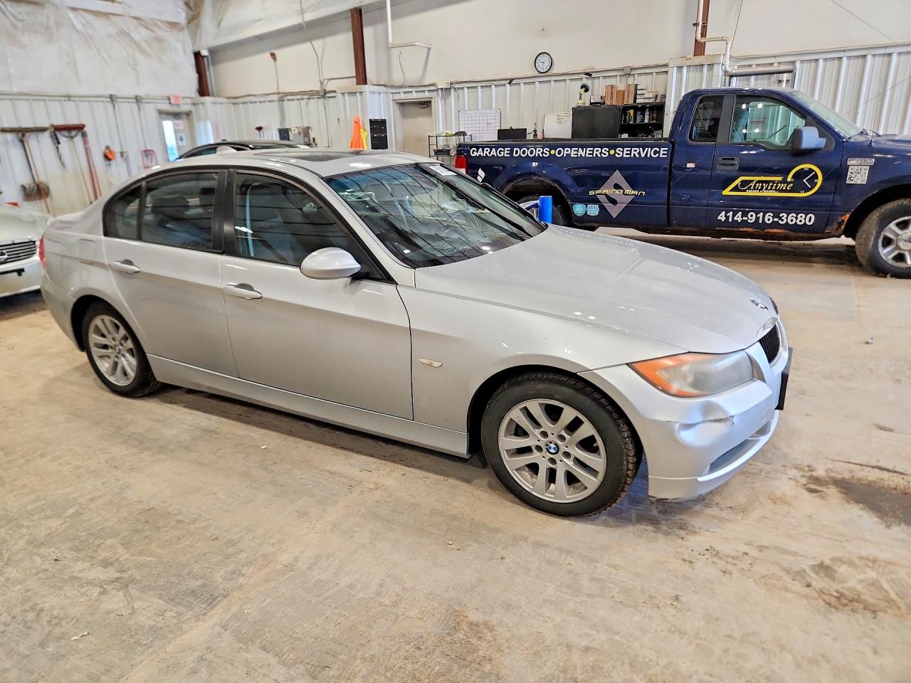 2007 Bmw 328 I Silver vin: WBAVA33537KX77022