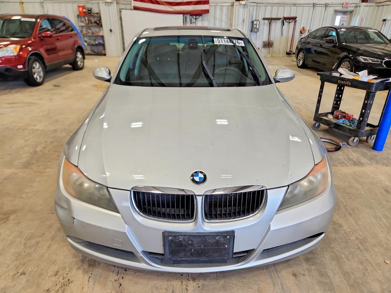2007 Bmw 328 I Silver vin: WBAVA33537KX77022