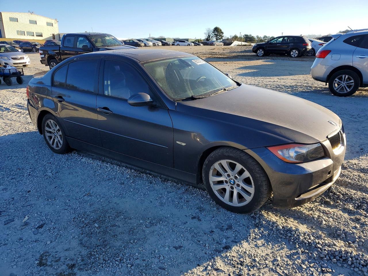 2007 Bmw 328 I Серый vin: WBAVA33547KX73691