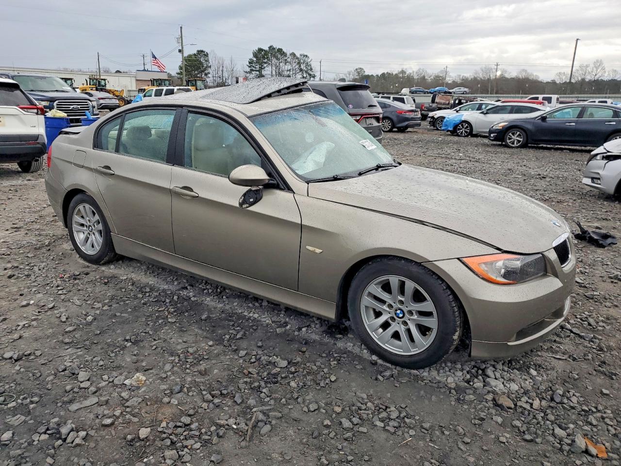 2007 Bmw 328 I Beige vin: WBAVA33547KX81936