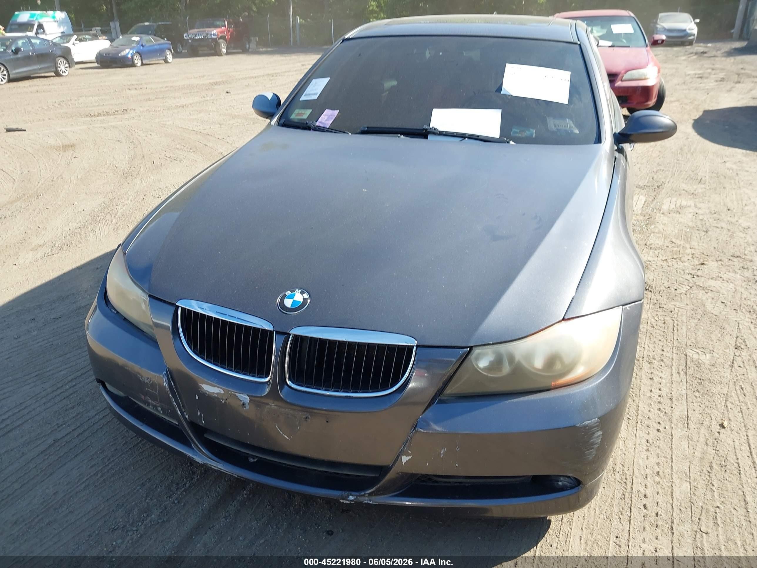 2007 Bmw 328i   Gray vin: WBAVA33547KX82620