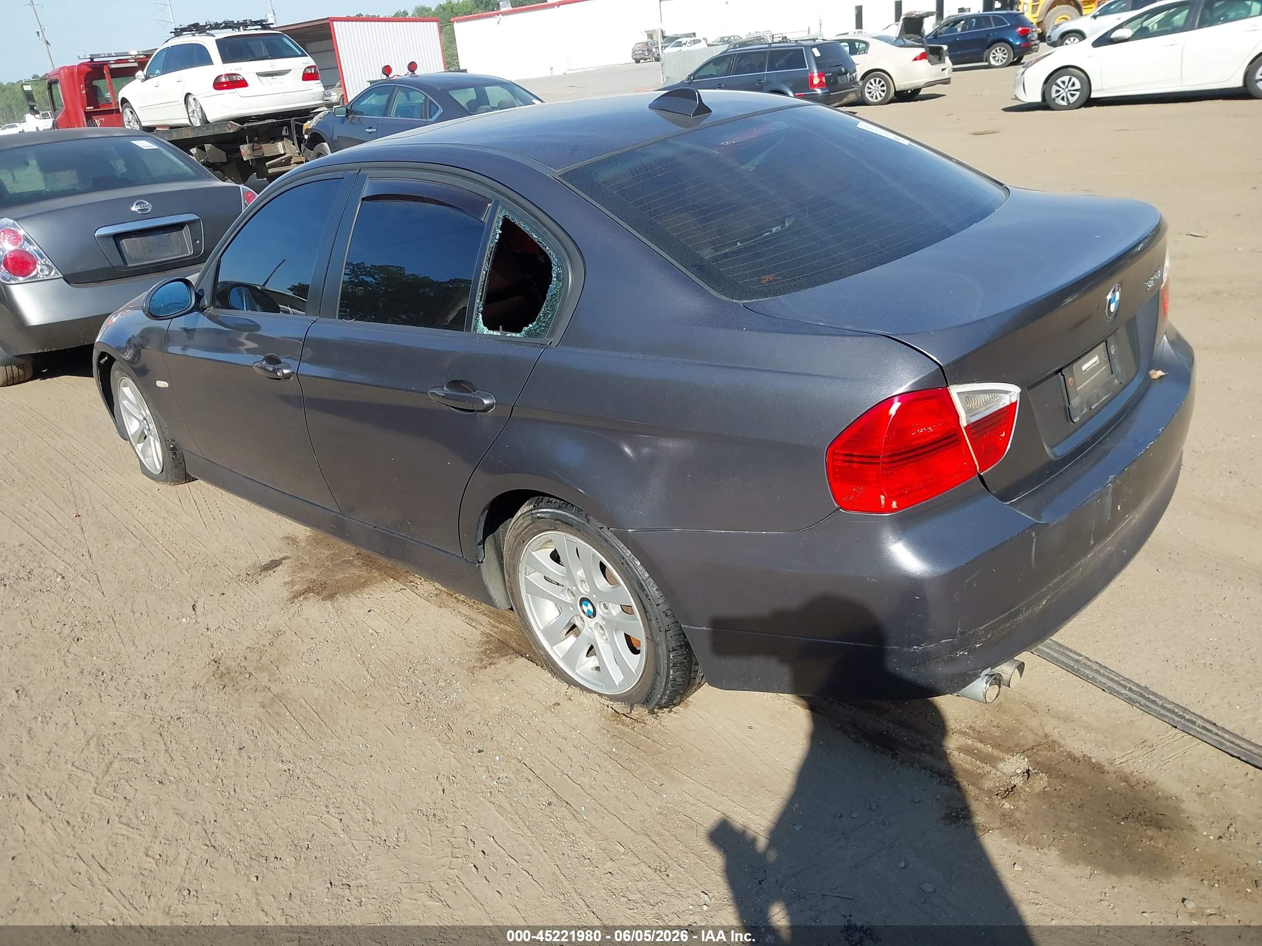 2007 Bmw 328i   Gray vin: WBAVA33547KX82620