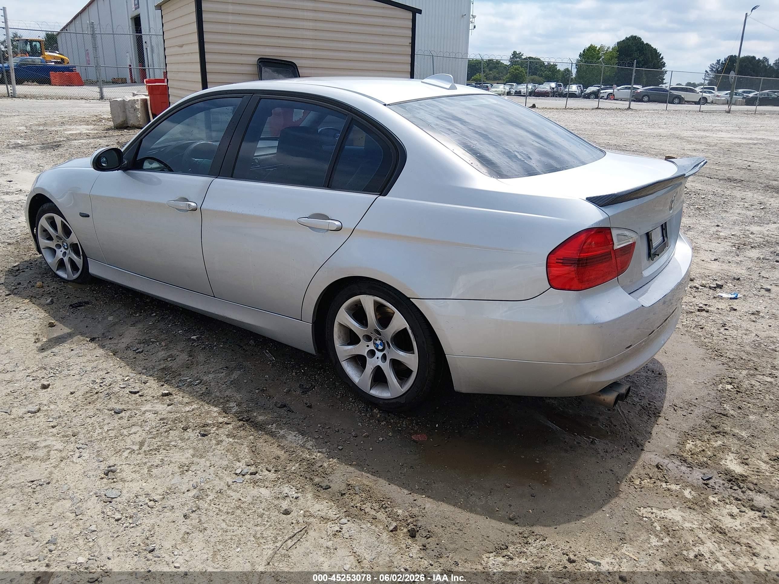 2007 Bmw 328i   Silver vin: WBAVA33547P140594