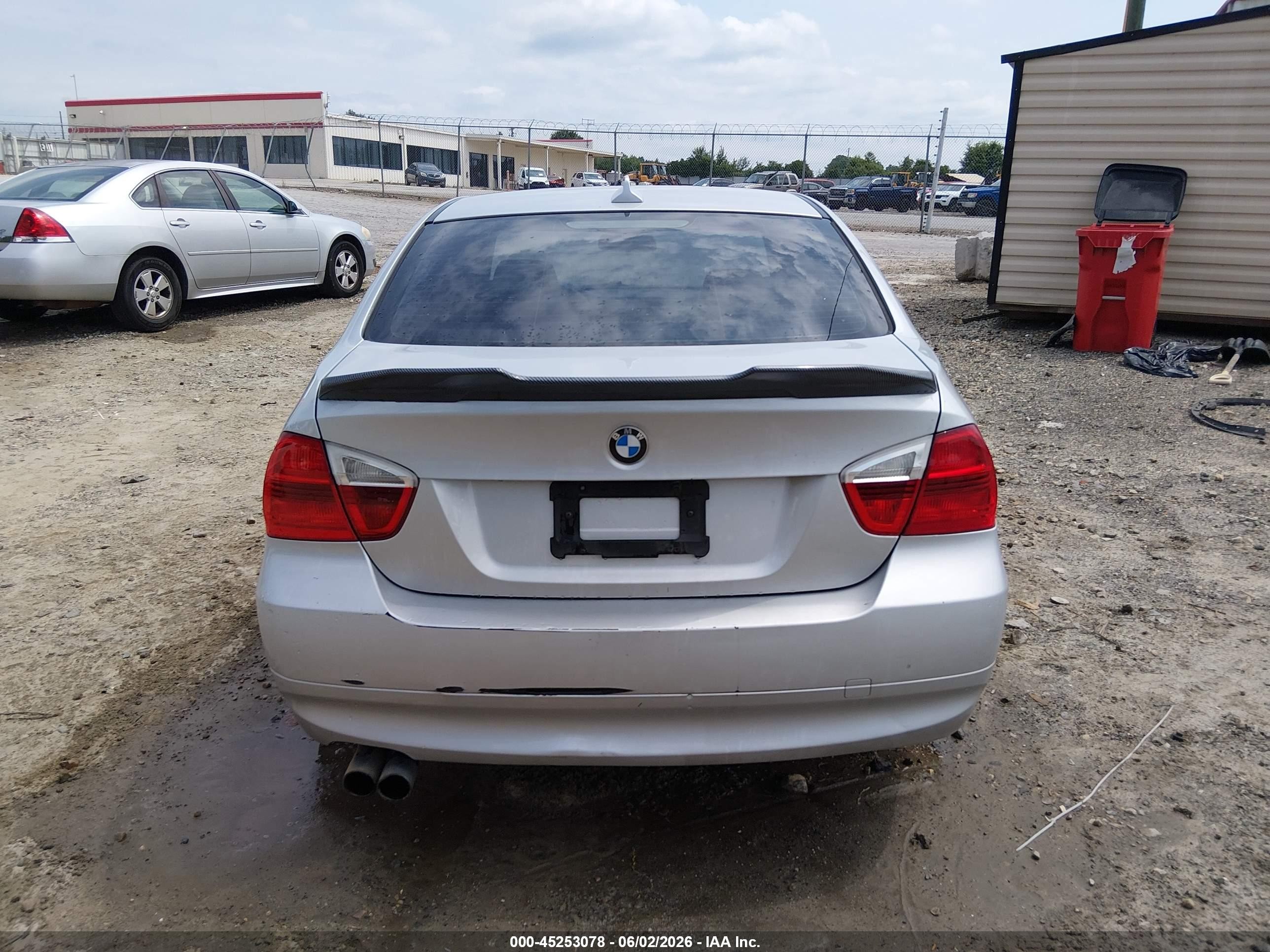 2007 Bmw 328i   Silver vin: WBAVA33547P140594