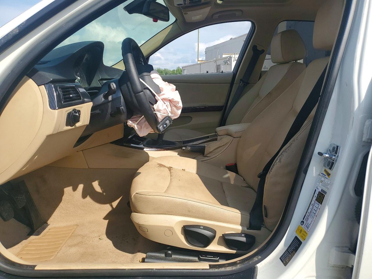 2007 Bmw 328 I White vin: WBAVA33547PG40354