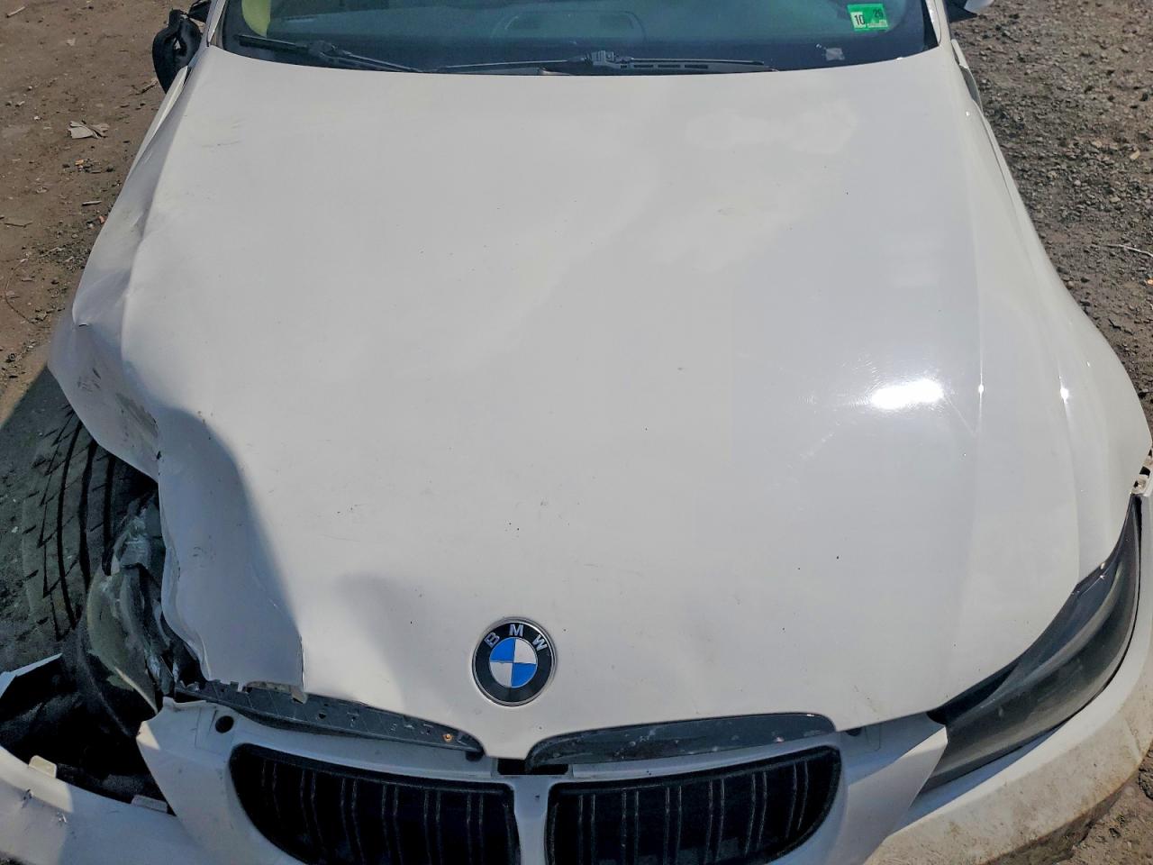 2007 Bmw 328 I White vin: WBAVA33547PG40354