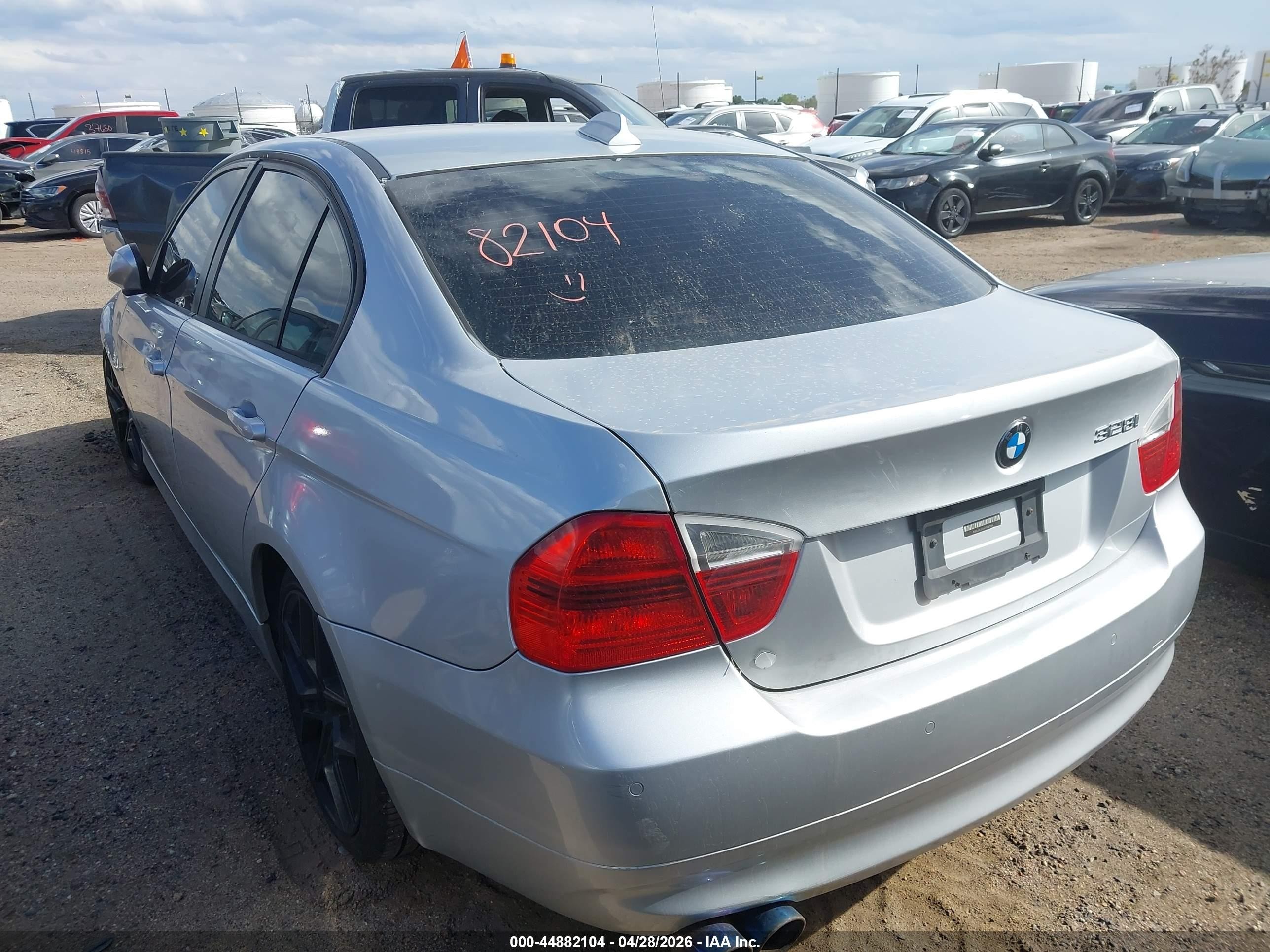 2007 Bmw 328i   Silver vin: WBAVA33547PV67788