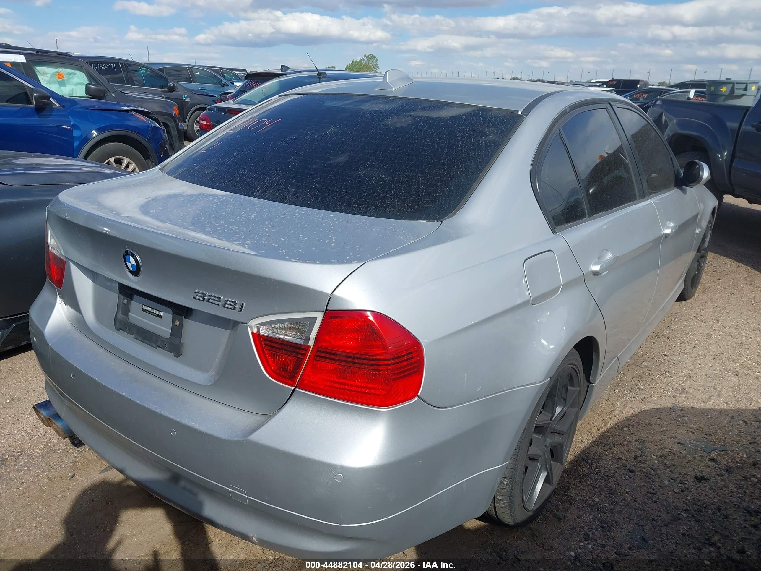 2007 Bmw 328i   Silver vin: WBAVA33547PV67788