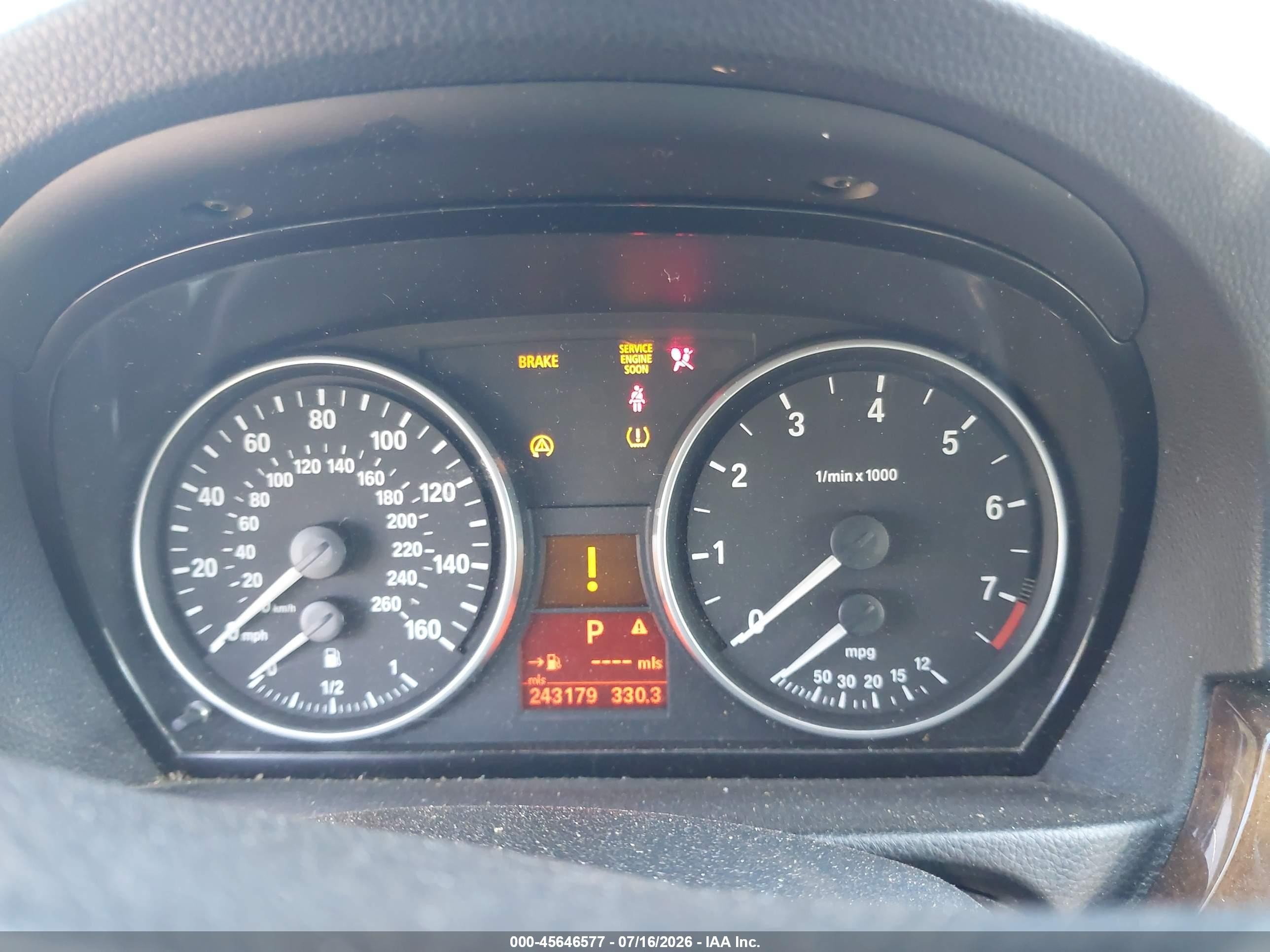 2007 Bmw 328i   Black vin: WBAVA33557KX74106