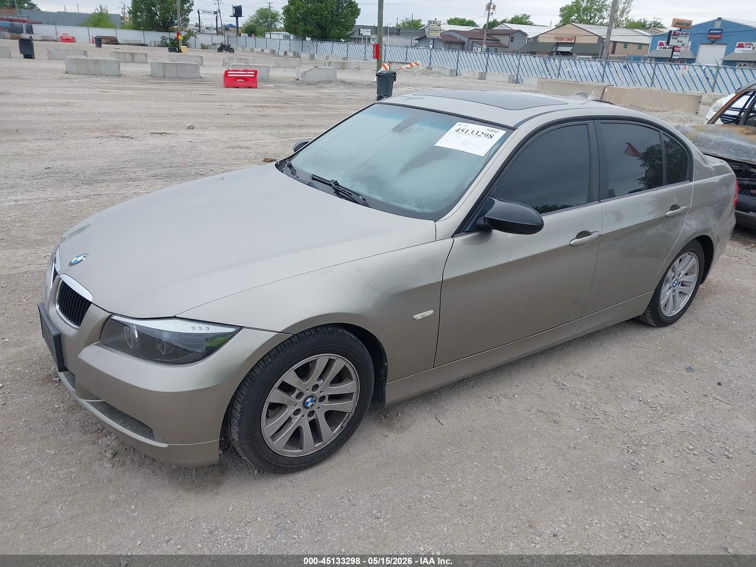 2007 Bmw 328i   Beige vin: WBAVA33557KX74400