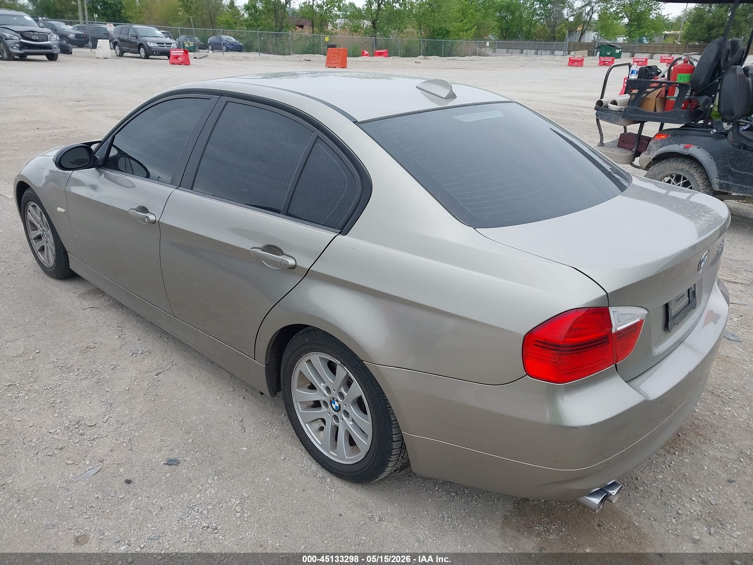 2007 Bmw 328i   Beige vin: WBAVA33557KX74400
