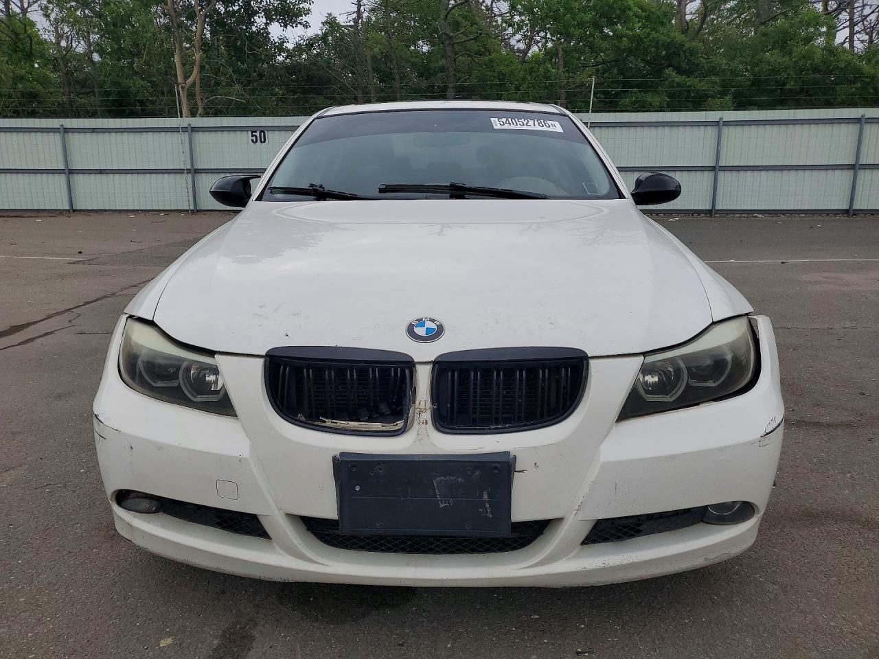 2007 Bmw 328 I White vin: WBAVA33557KX83436