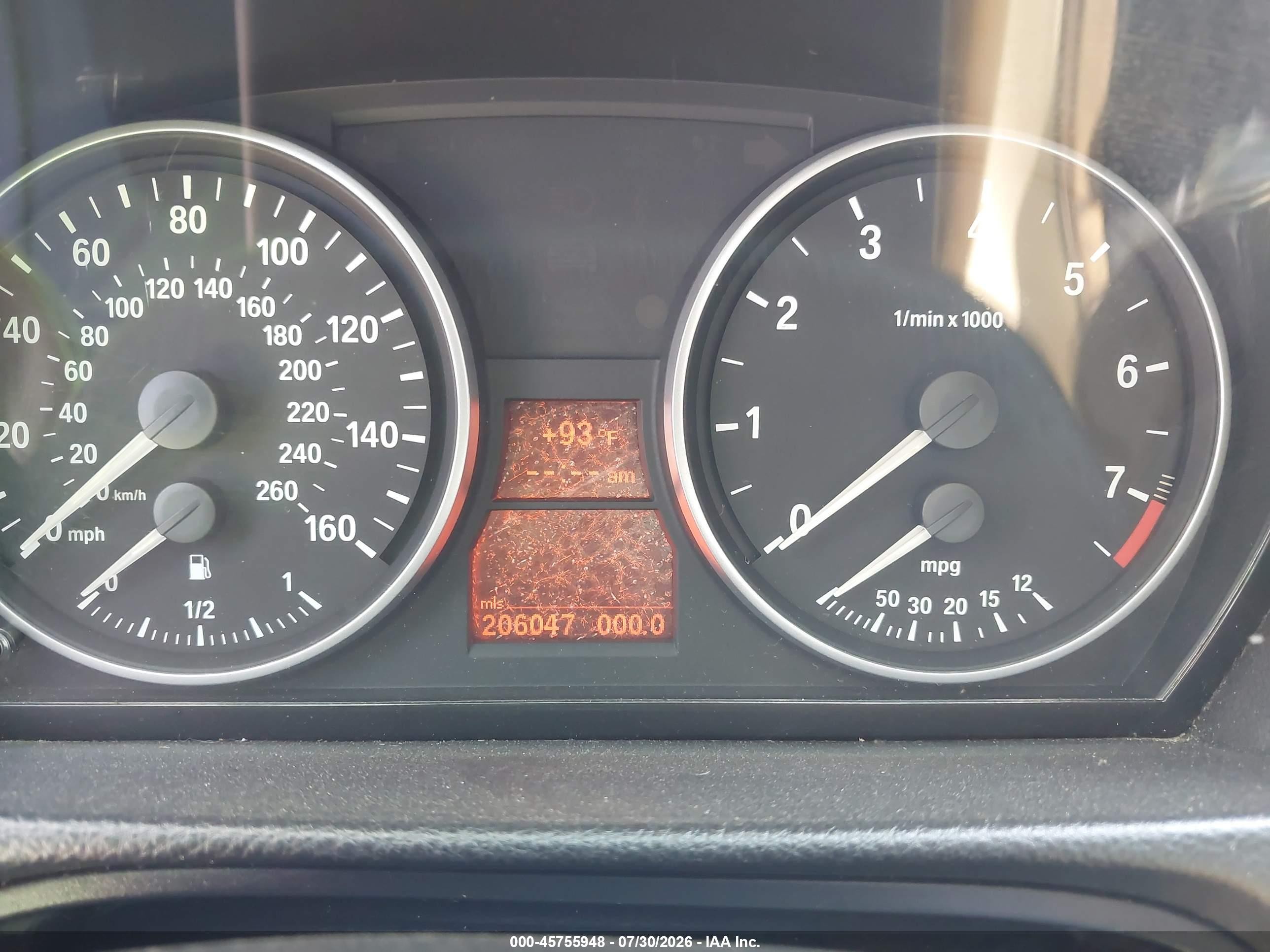2007 Bmw 328i   Maroon vin: WBAVA33557PV67072
