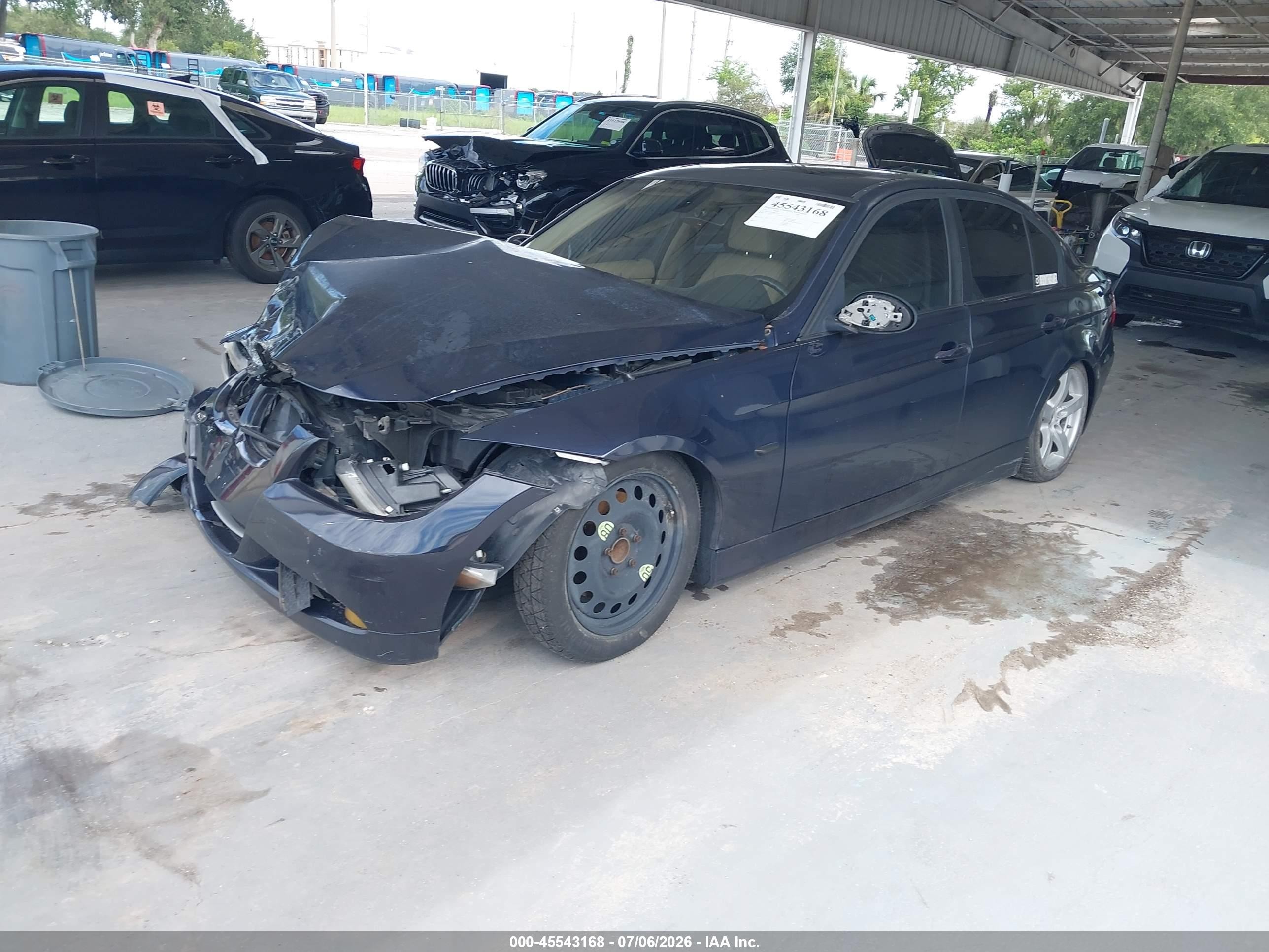 2008 Bmw 328i   Blue vin: WBAVA33558P143294