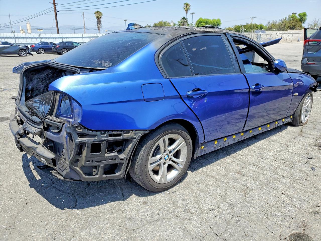 2007 Bmw 328 I Blue vin: WBAVA33587FV65161