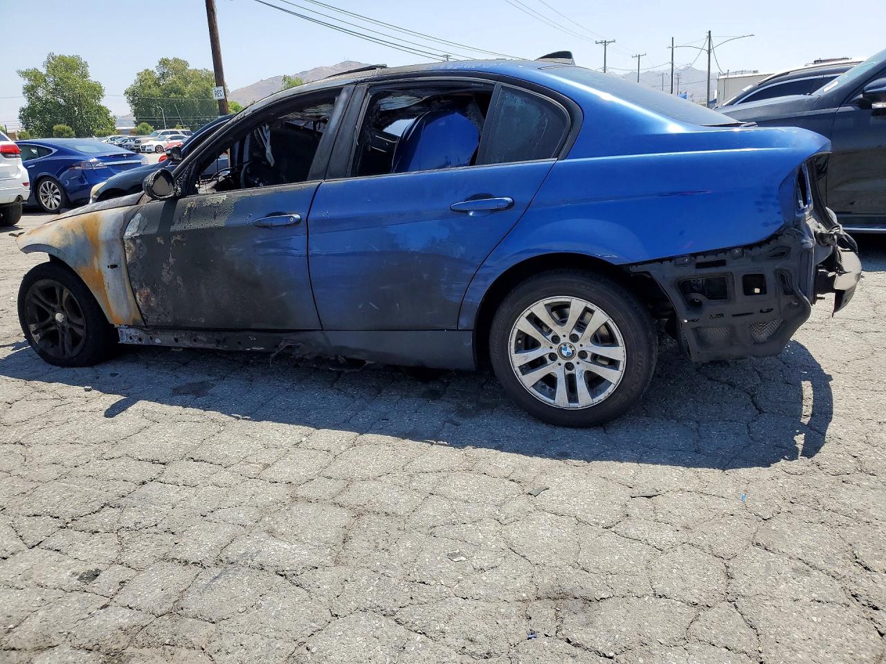 2007 Bmw 328 I Blue vin: WBAVA33587FV65161