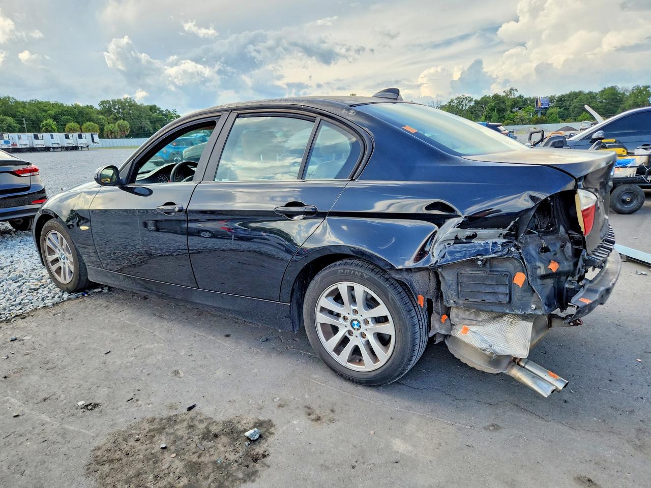 2007 Bmw 328 I Black vin: WBAVA33587KX81440
