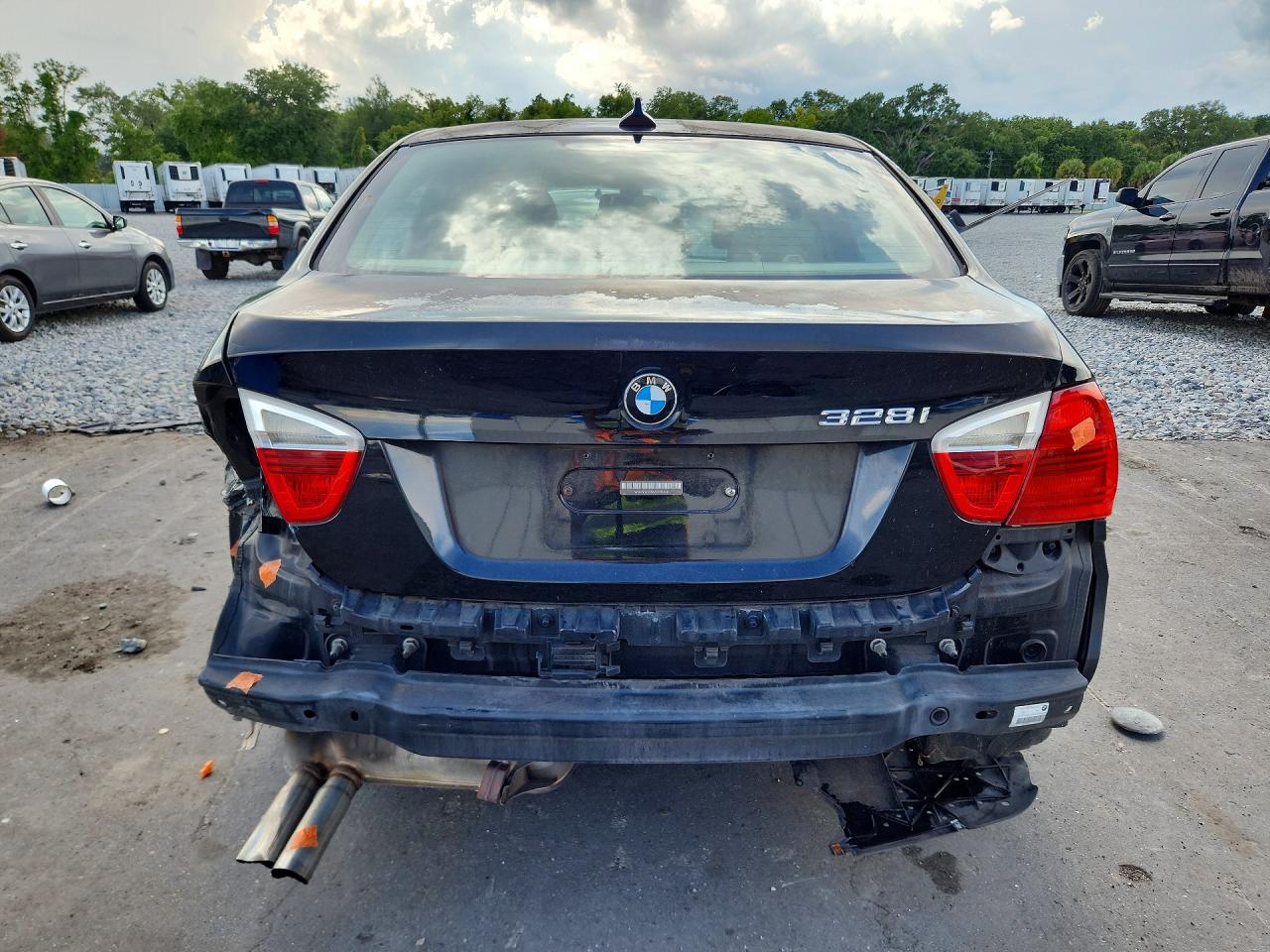 2007 Bmw 328 I Black vin: WBAVA33587KX81440