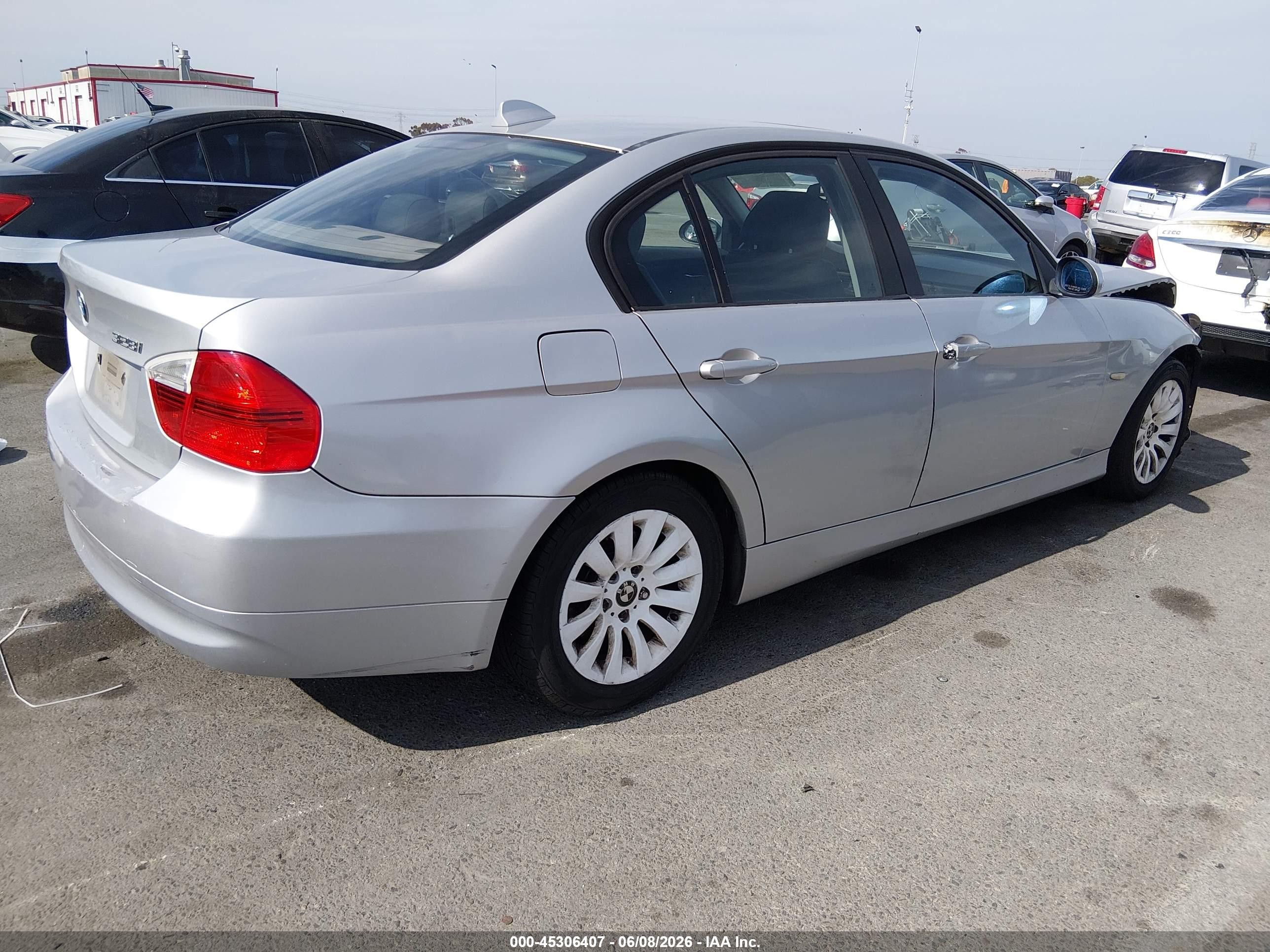 2007 Bmw 328i   Gray vin: WBAVA33587PV63503
