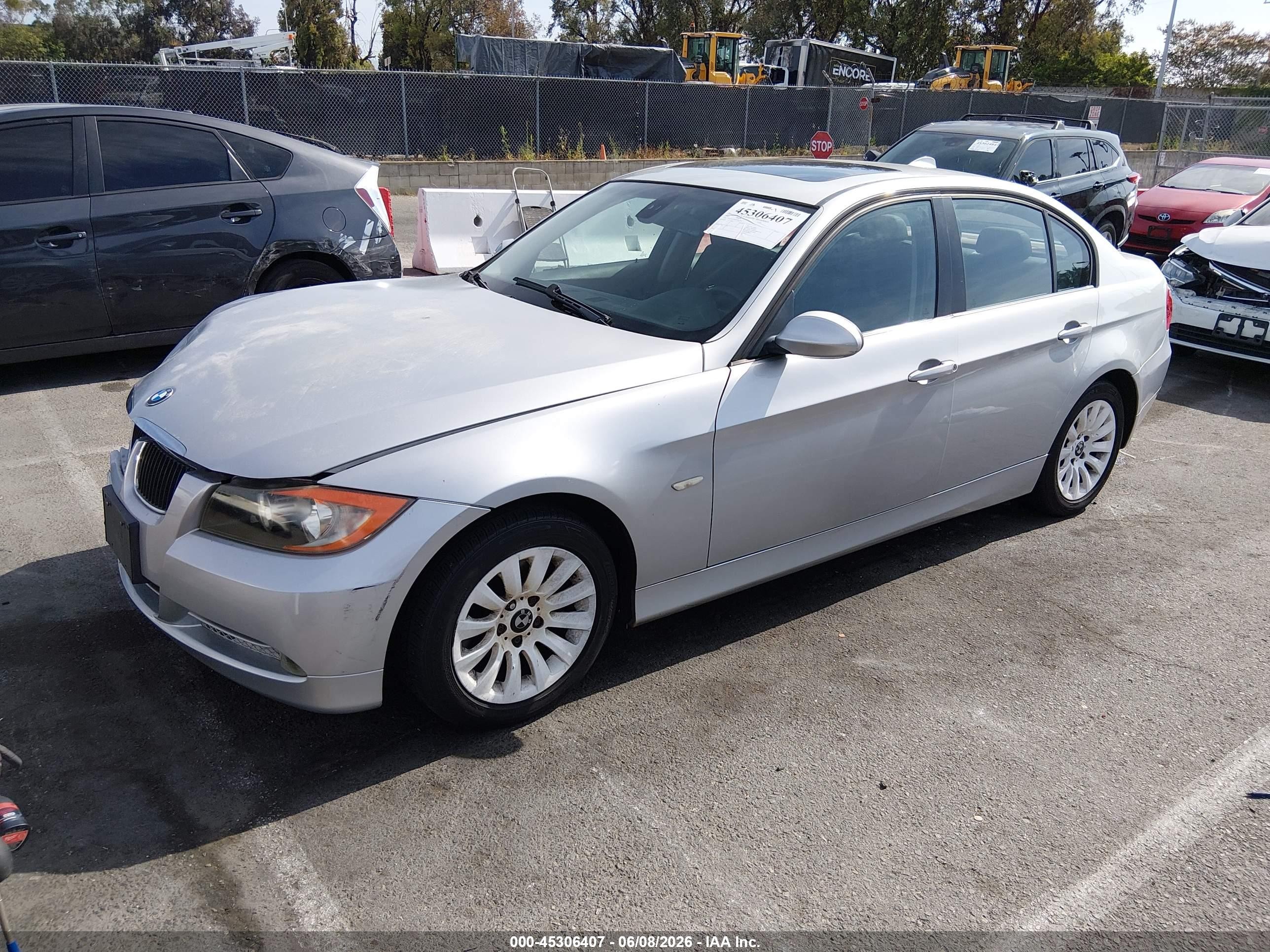 2007 Bmw 328i   Gray vin: WBAVA33587PV63503