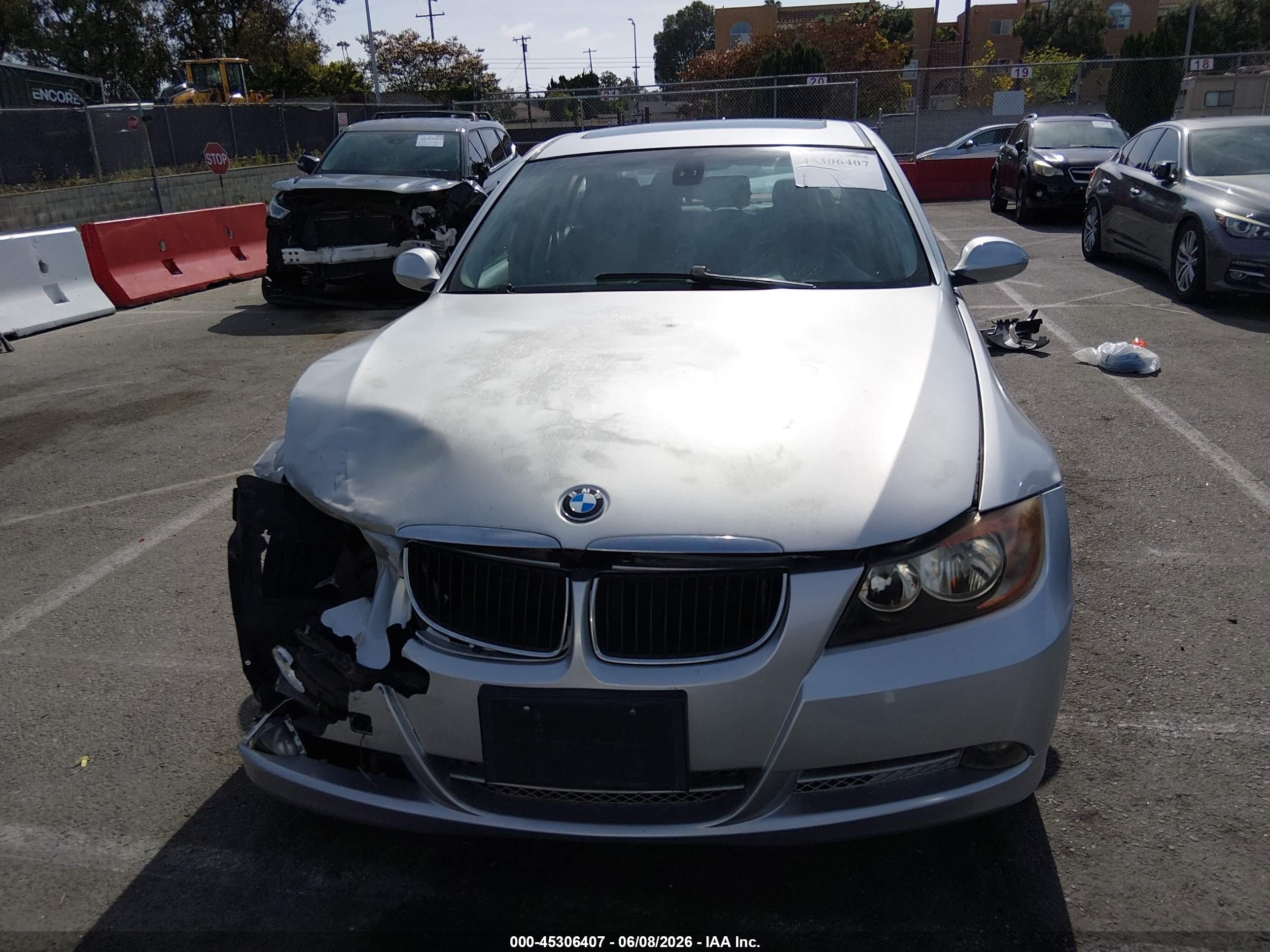 2007 Bmw 328i   Gray vin: WBAVA33587PV63503