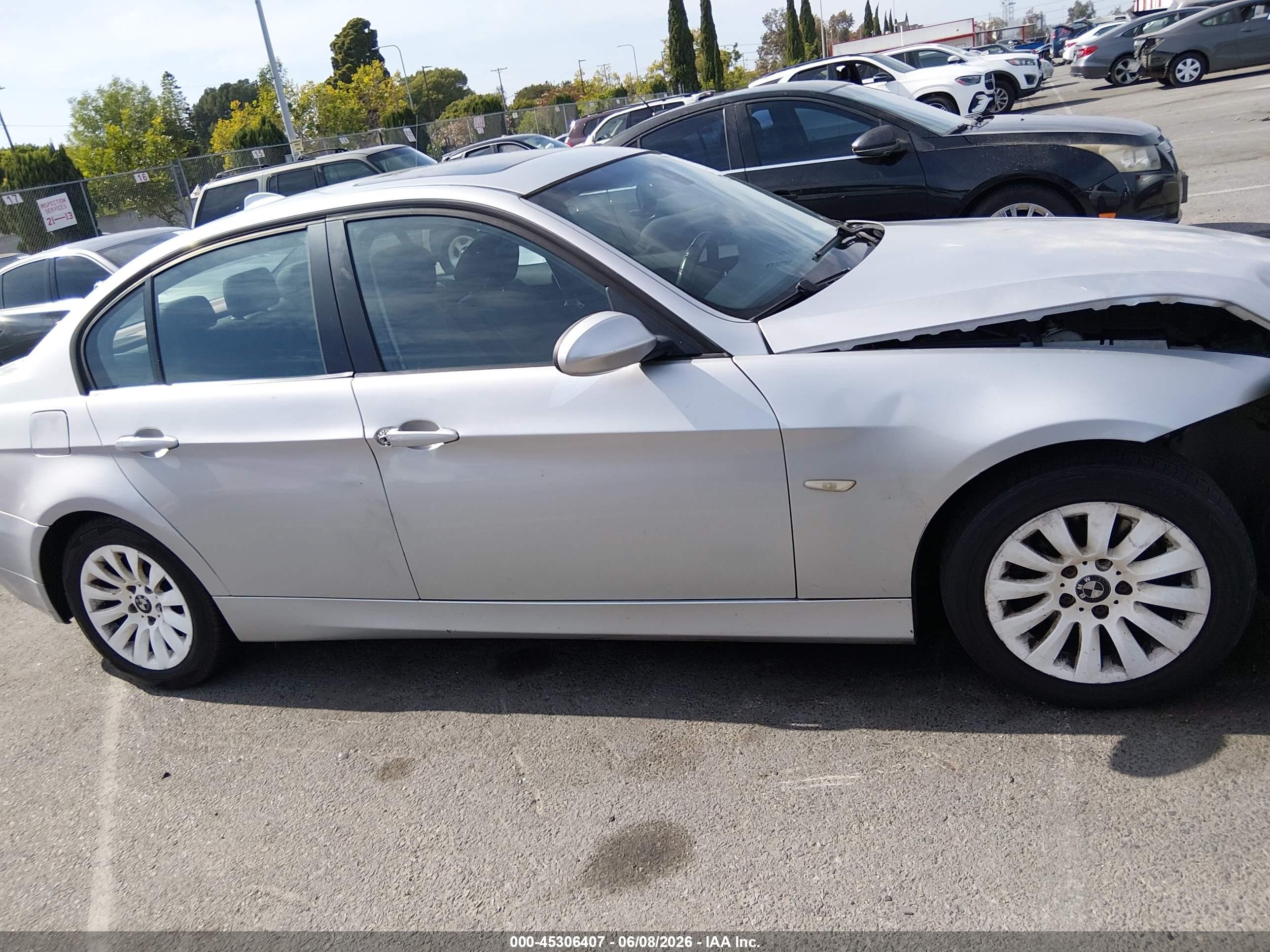 2007 Bmw 328i   Gray vin: WBAVA33587PV63503