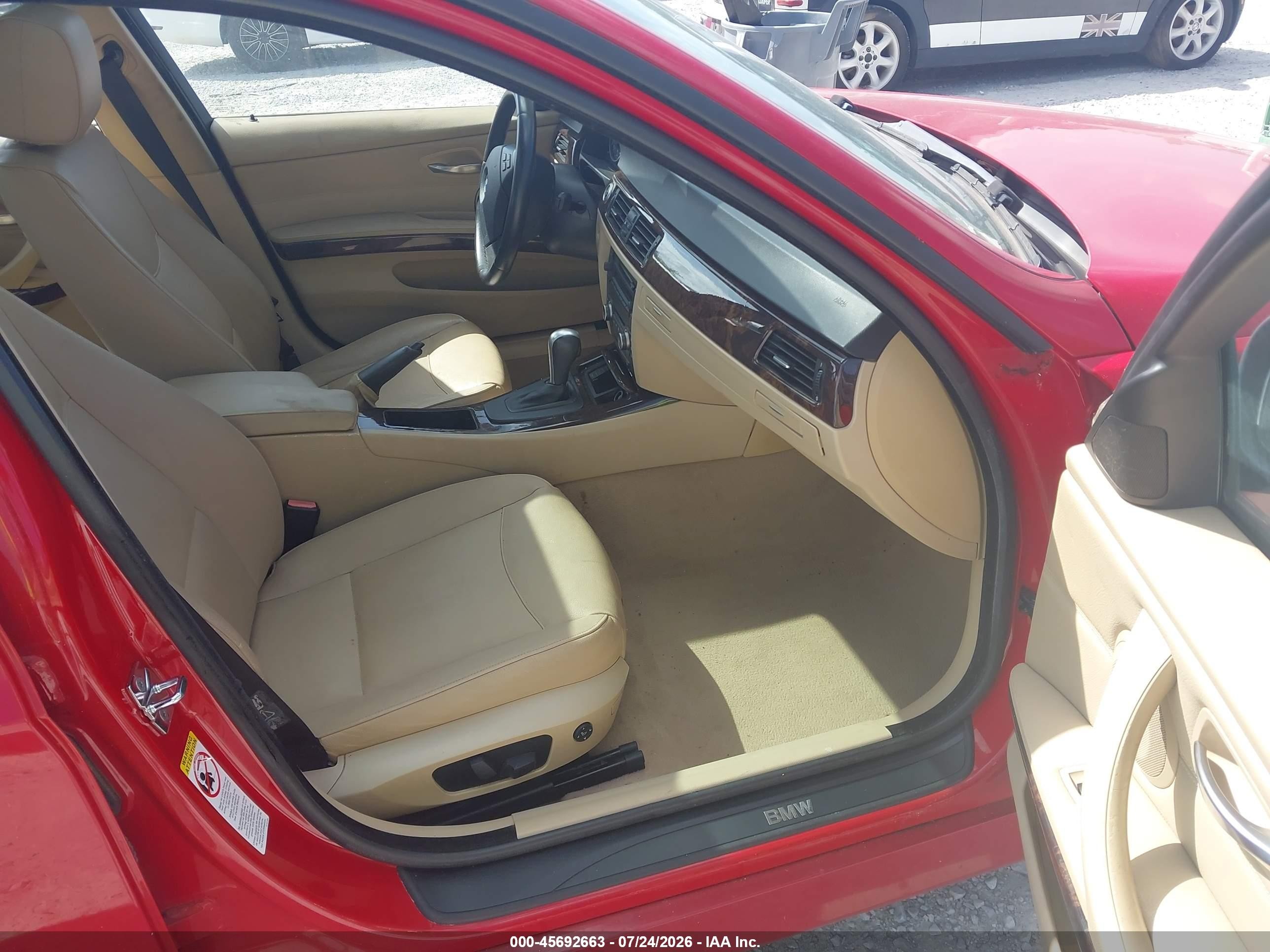 2007 Bmw 328i   Red vin: WBAVA33587PV63677